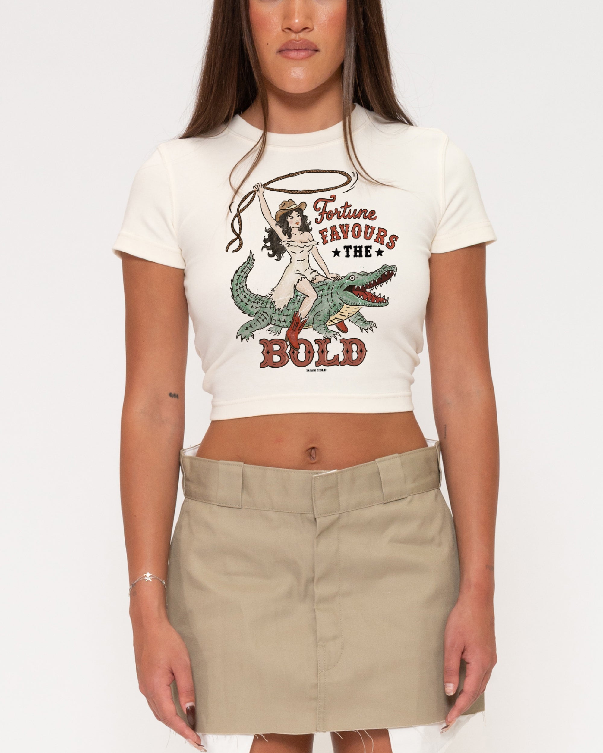 Fortune Favours The Bold Natural Baby Tee