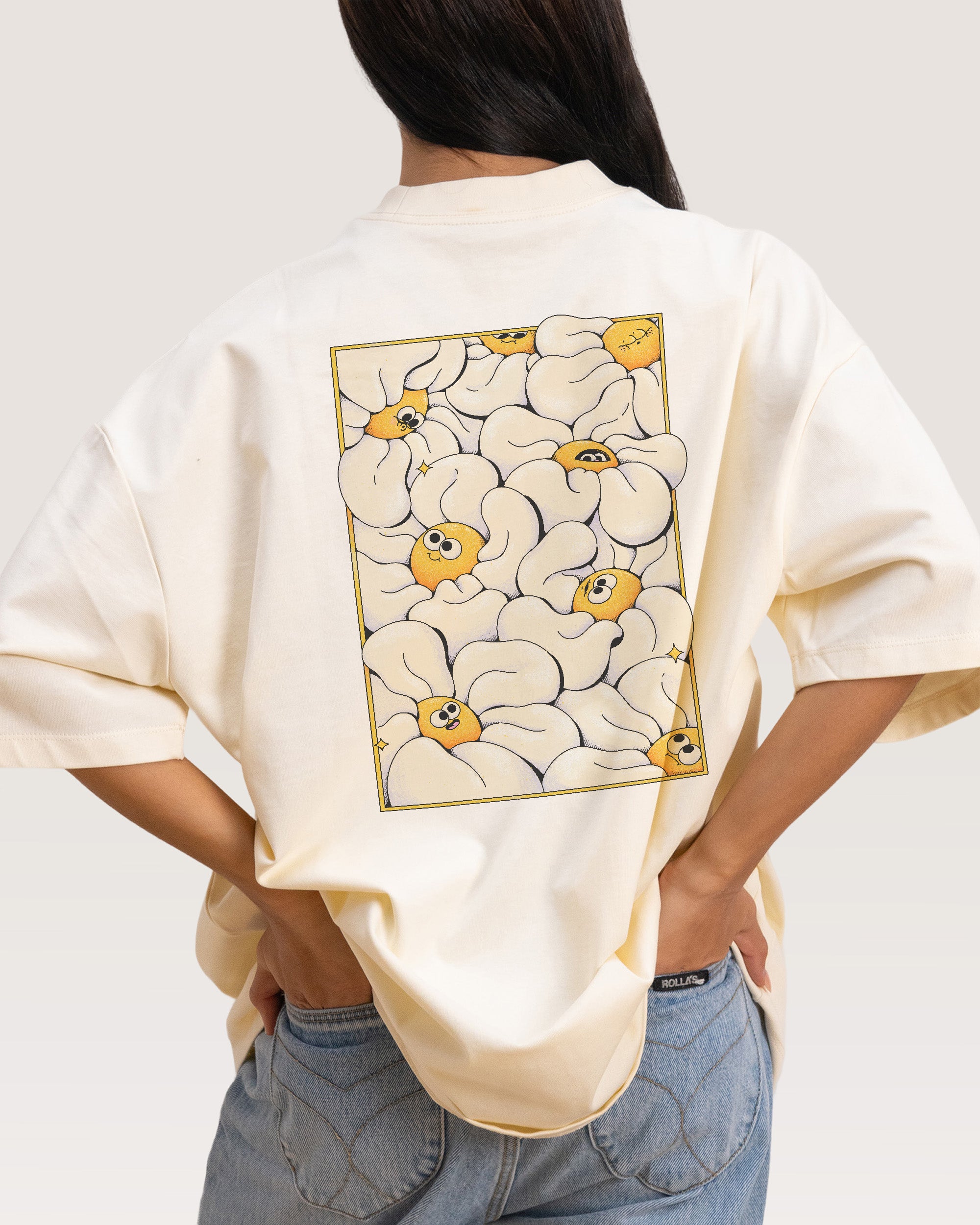 Among The Daisies Front And Back Oversized Tee | Threadheads