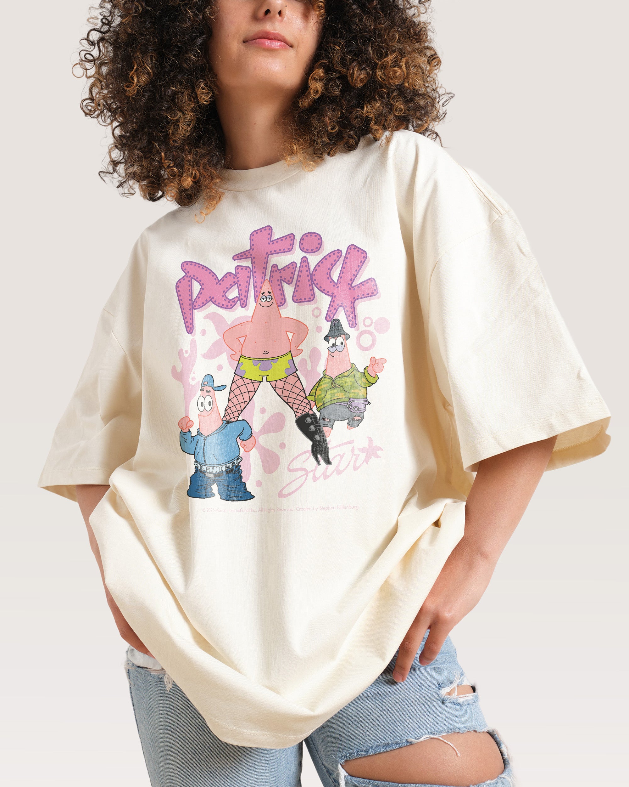 Patrick the P Natural Oversized Tee