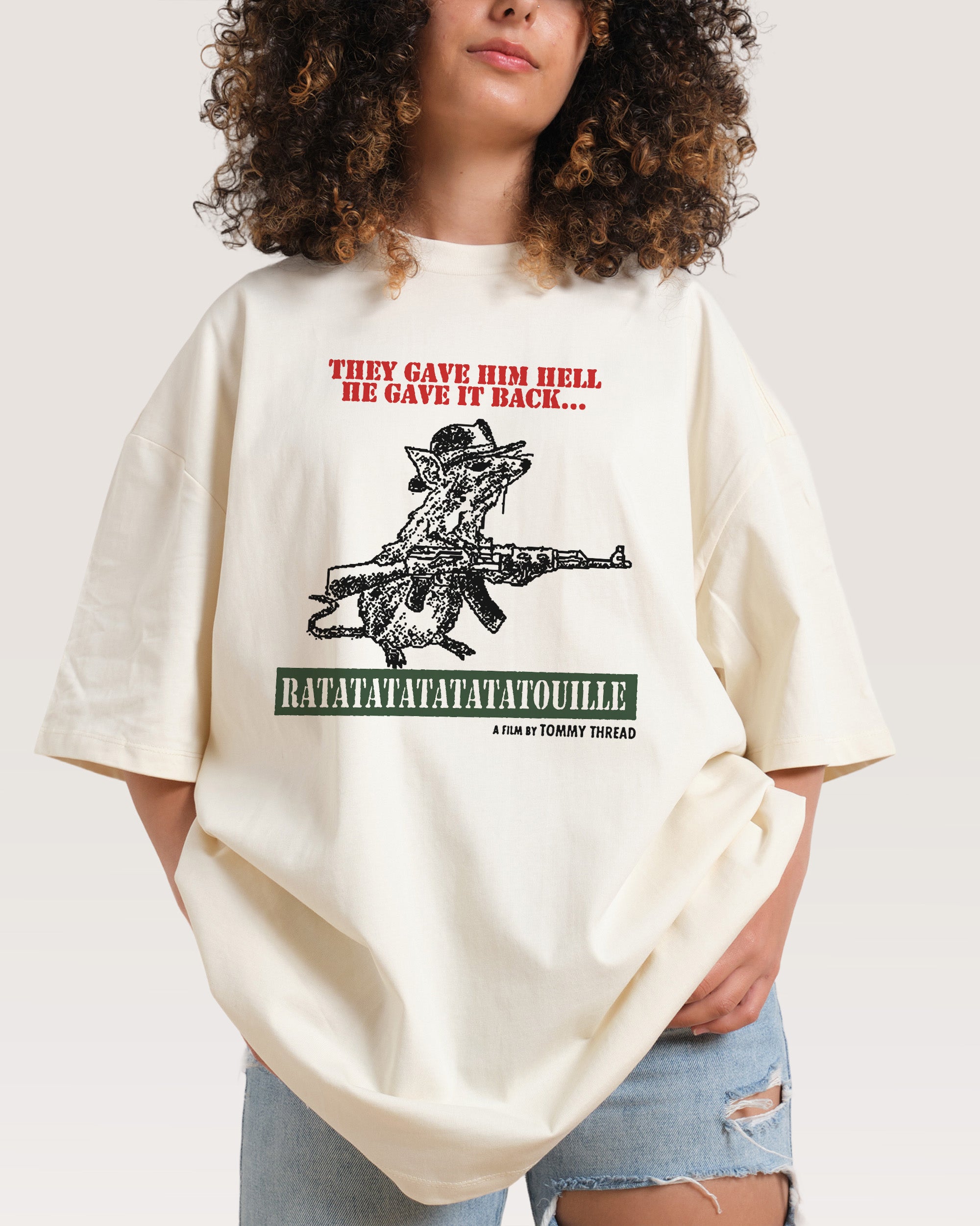 Gratata Natural Oversized Tee