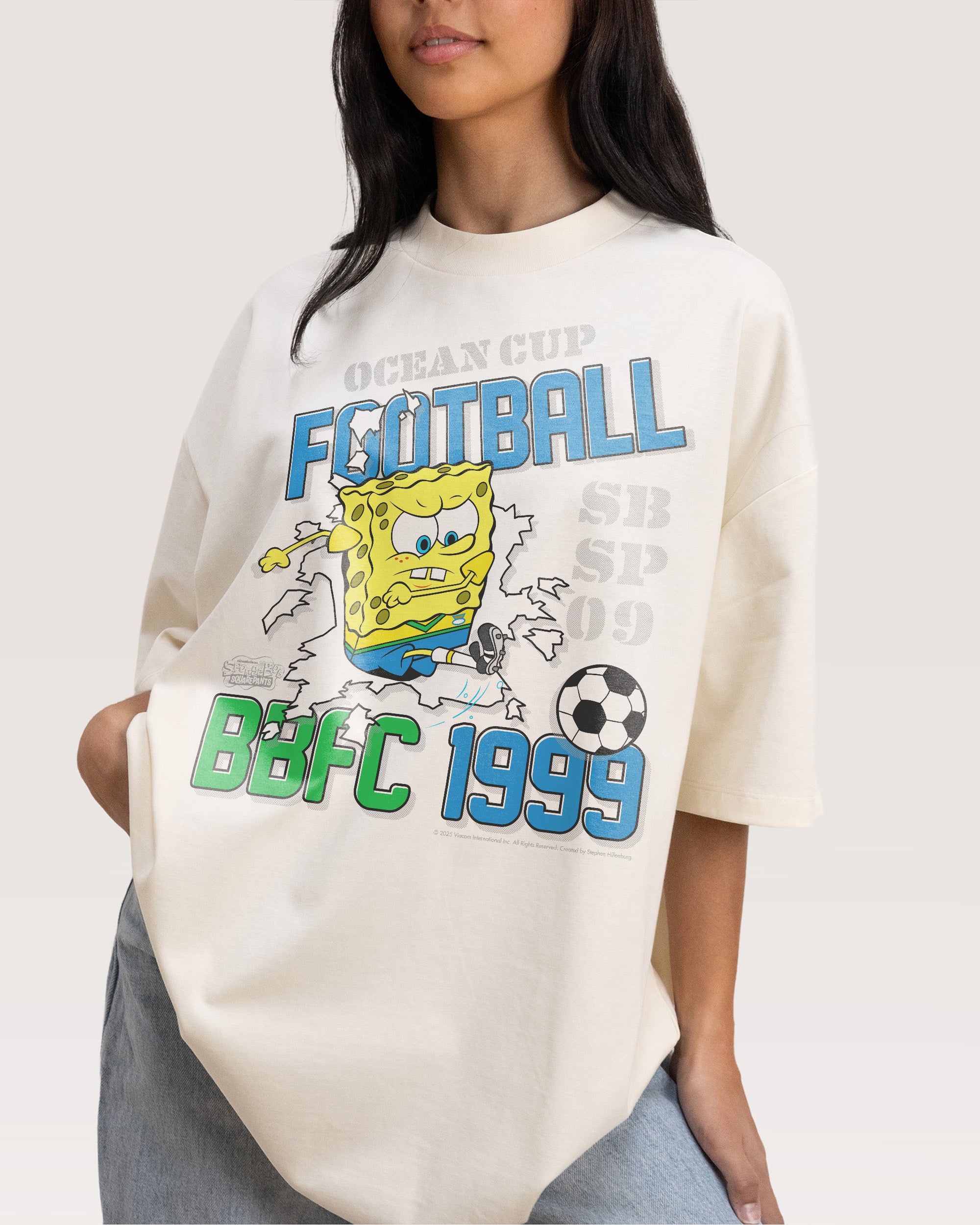 99 Champs Natural Oversized Tee