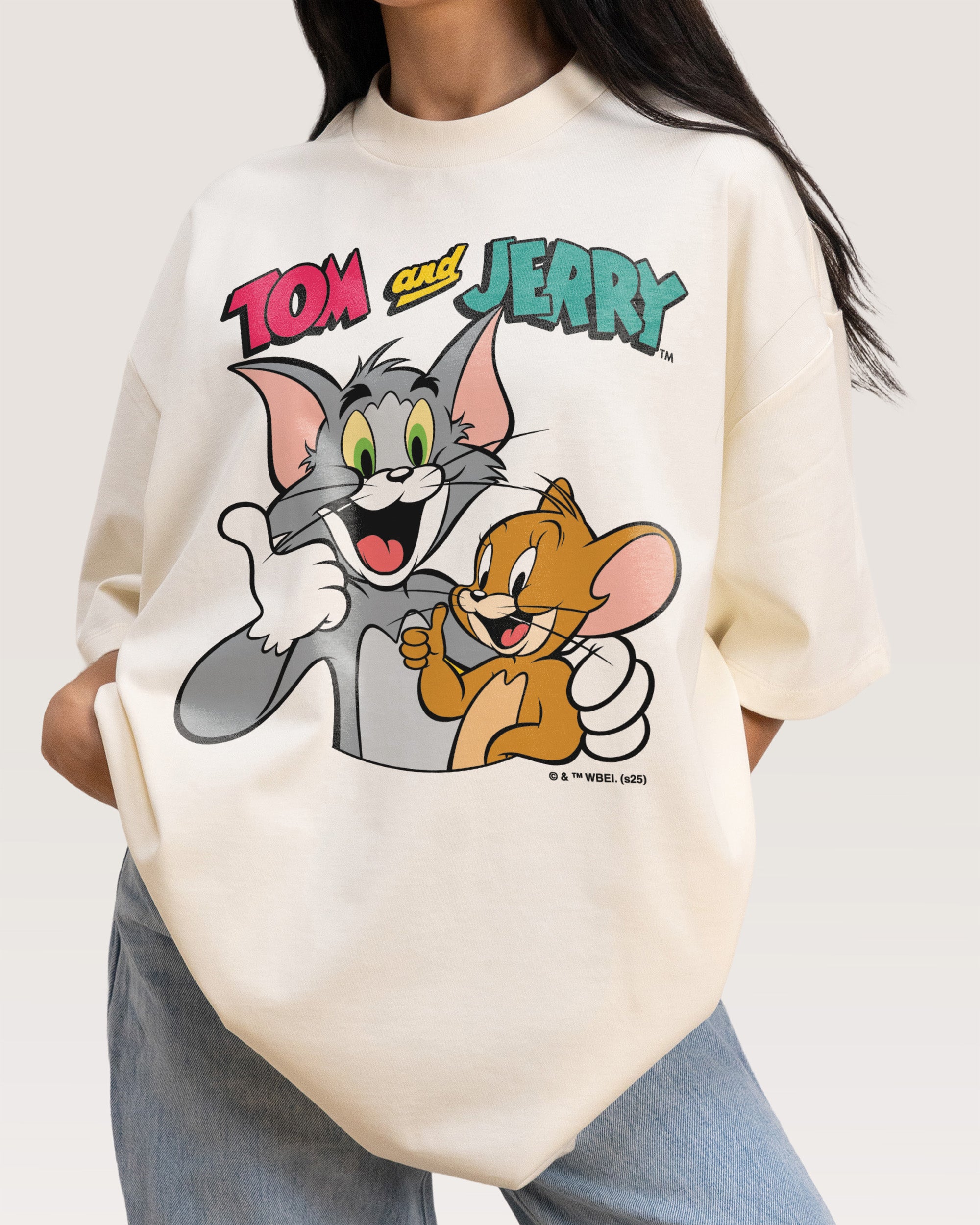 Troublemakers Natural Oversized Tee