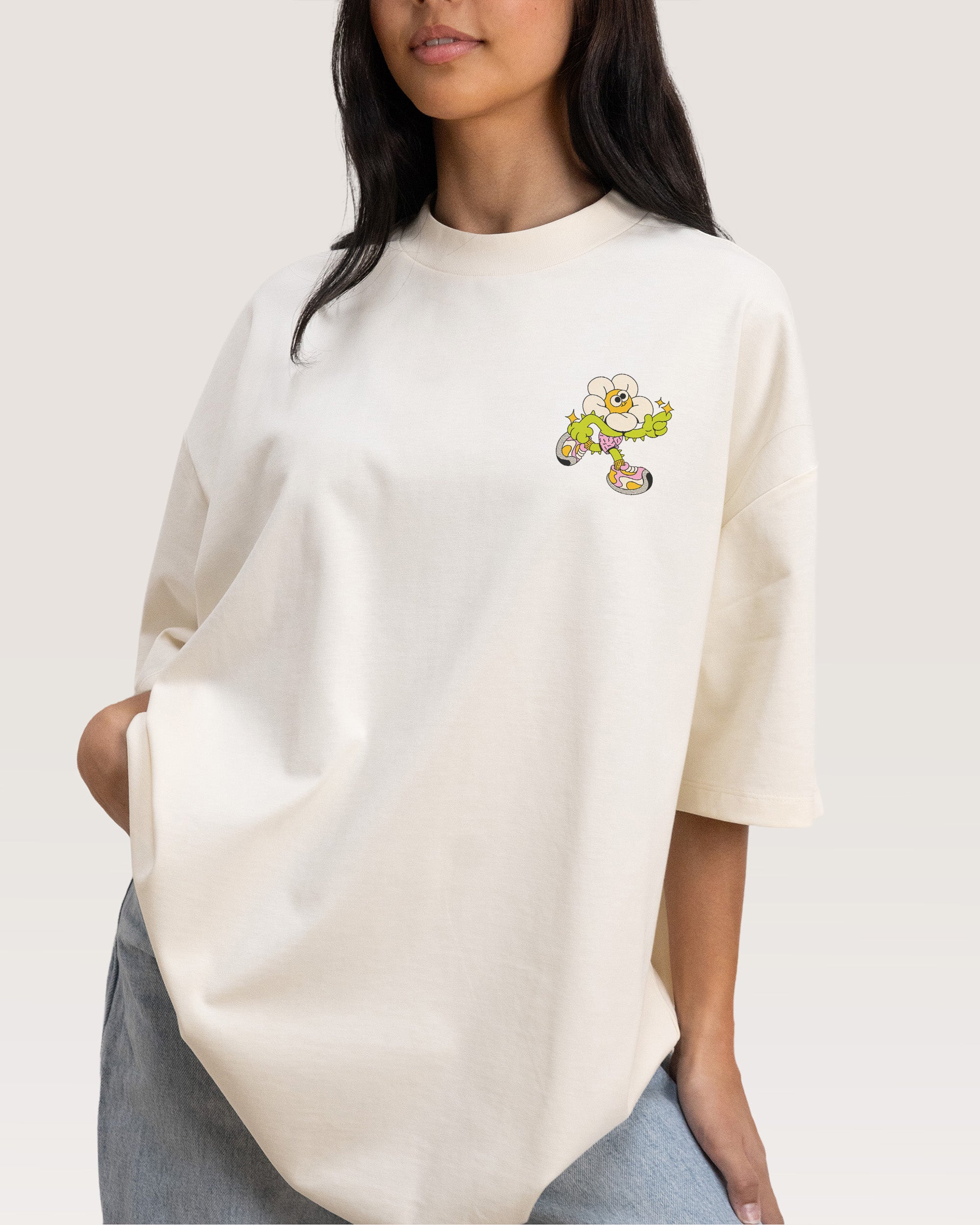 Among The Daisies Front And Back Oversized Tee | Threadheads