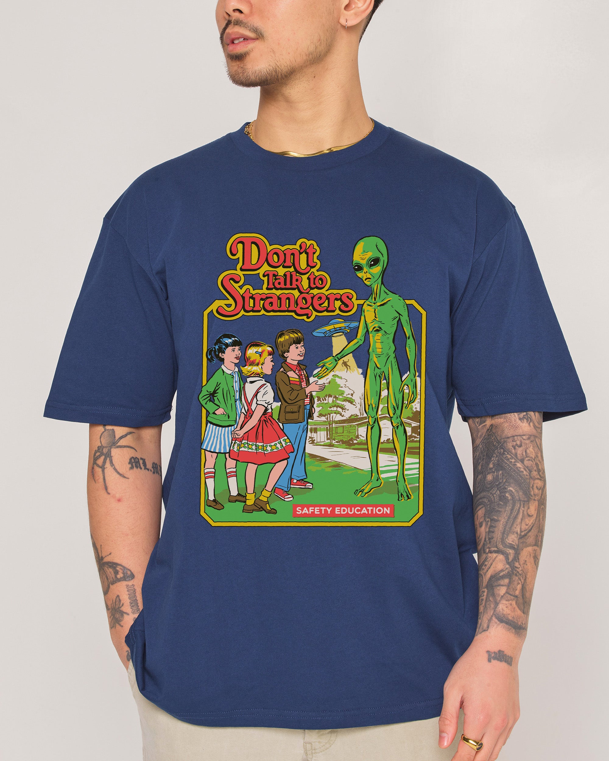 Don't Talk To Strangers T-Shirt | Designed by Steven Rhodes