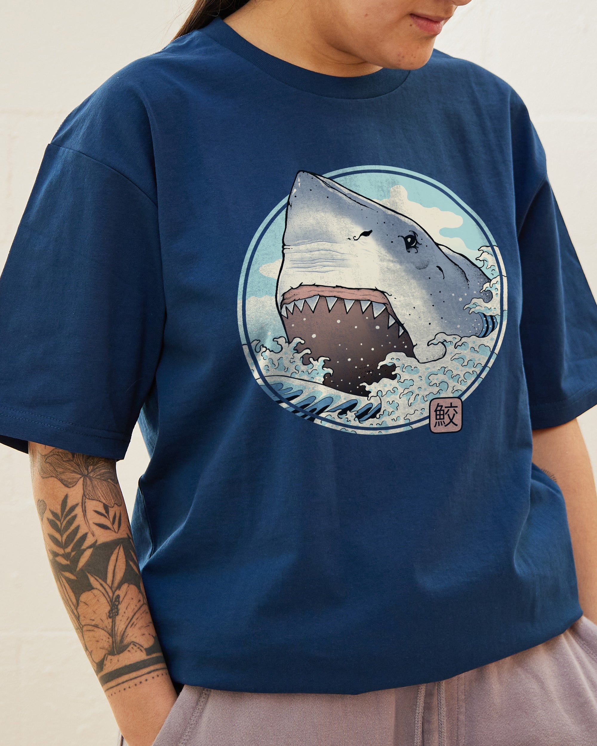 Shark Attack T-Shirt Australia Online #colour_navy