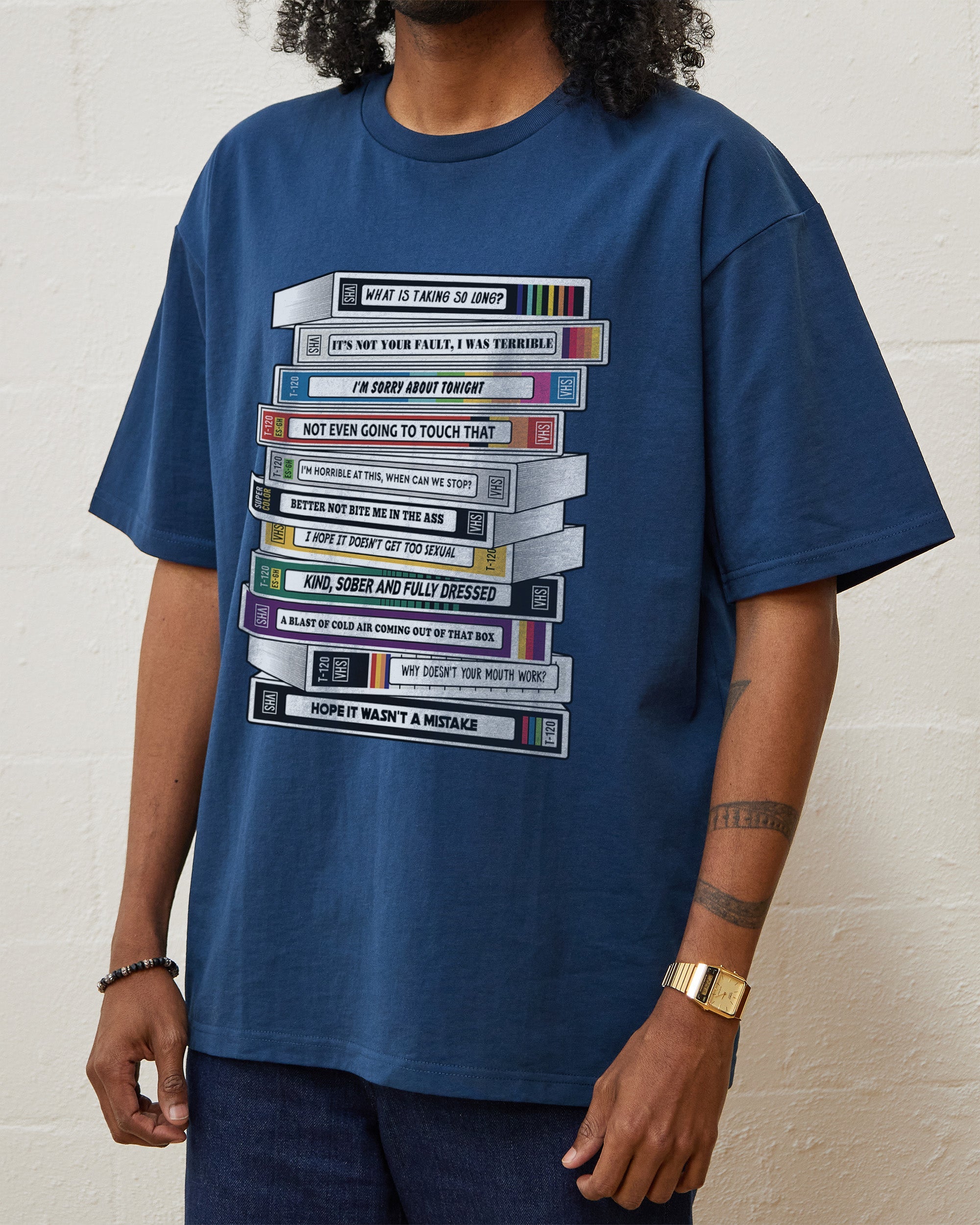 Title of Your Sex Tape T-Shirt Australia Online #colour_navy