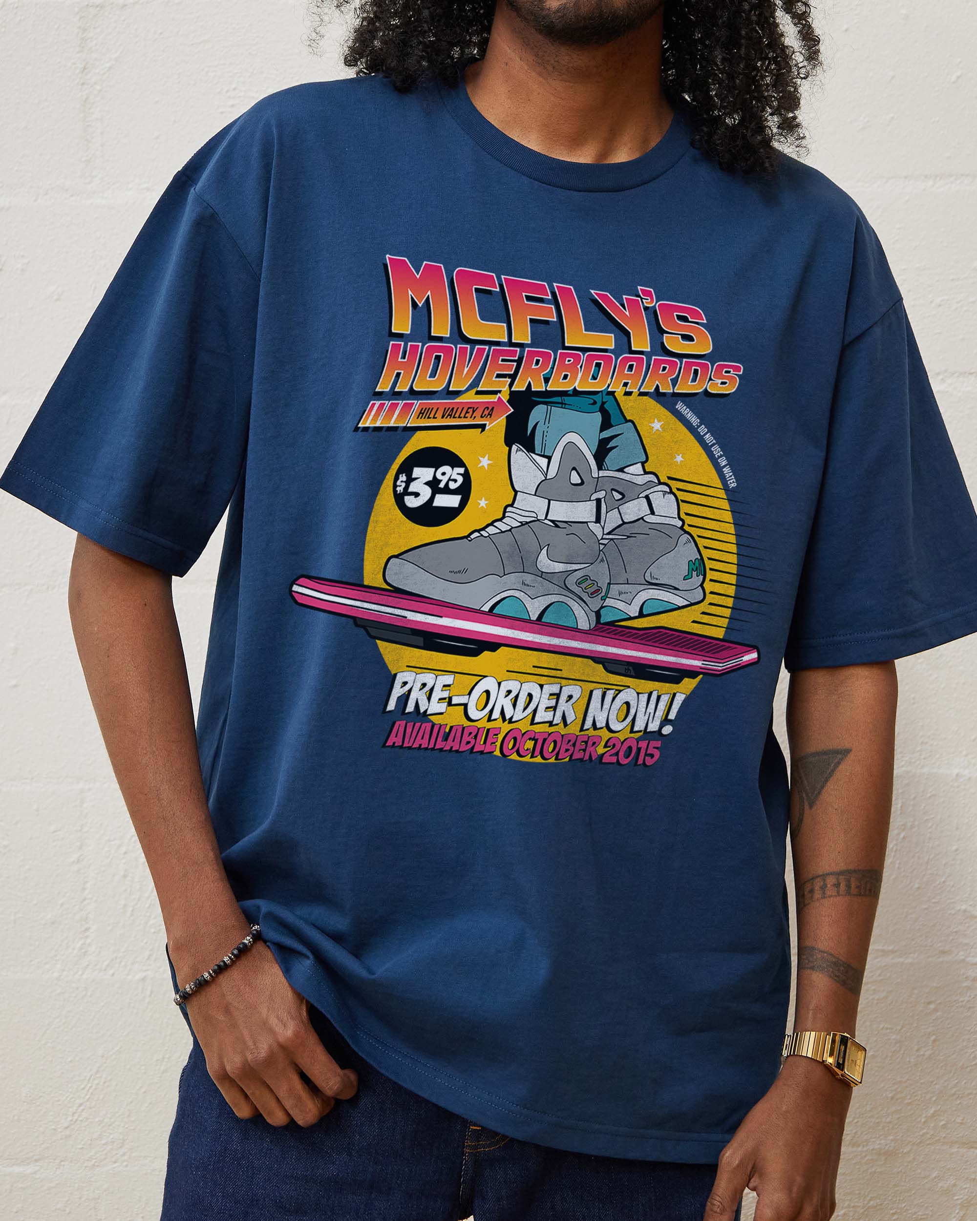 McFly's Hoverboards T-Shirt Australia Online #colour_navy