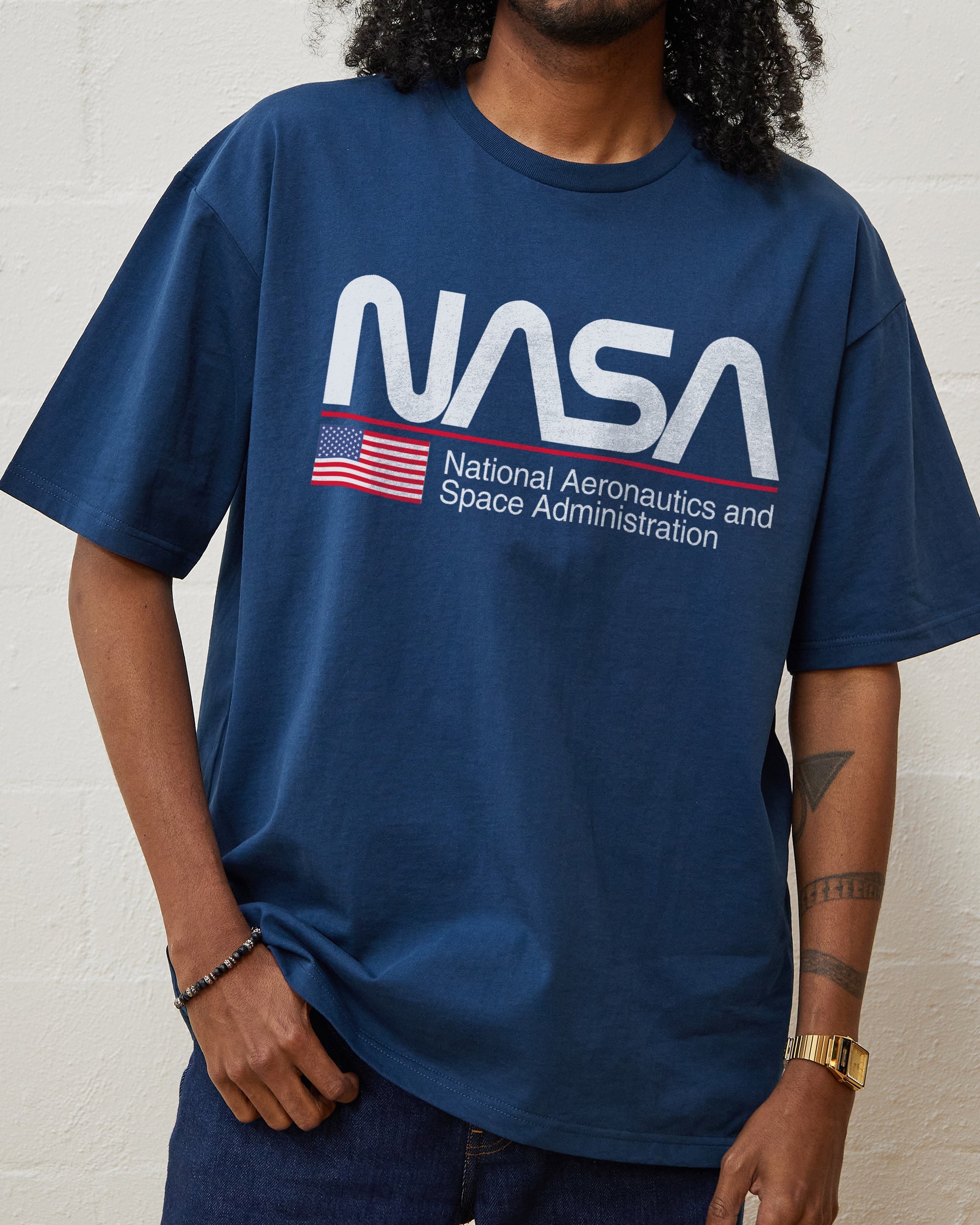 NASA US T-Shirt Australia Online #colour_navy
