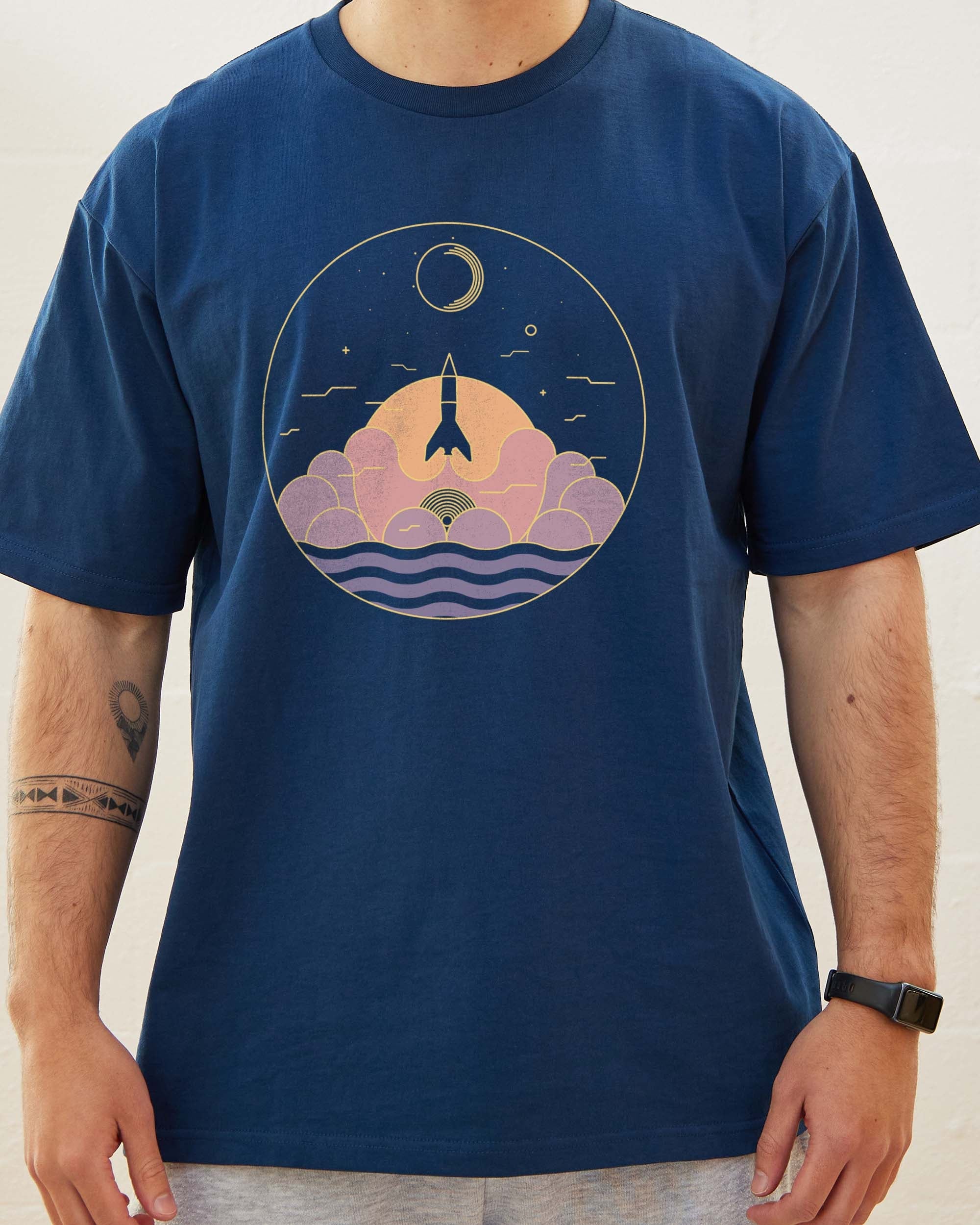 Discover the Stars T-Shirt Australia Online #colour_navy