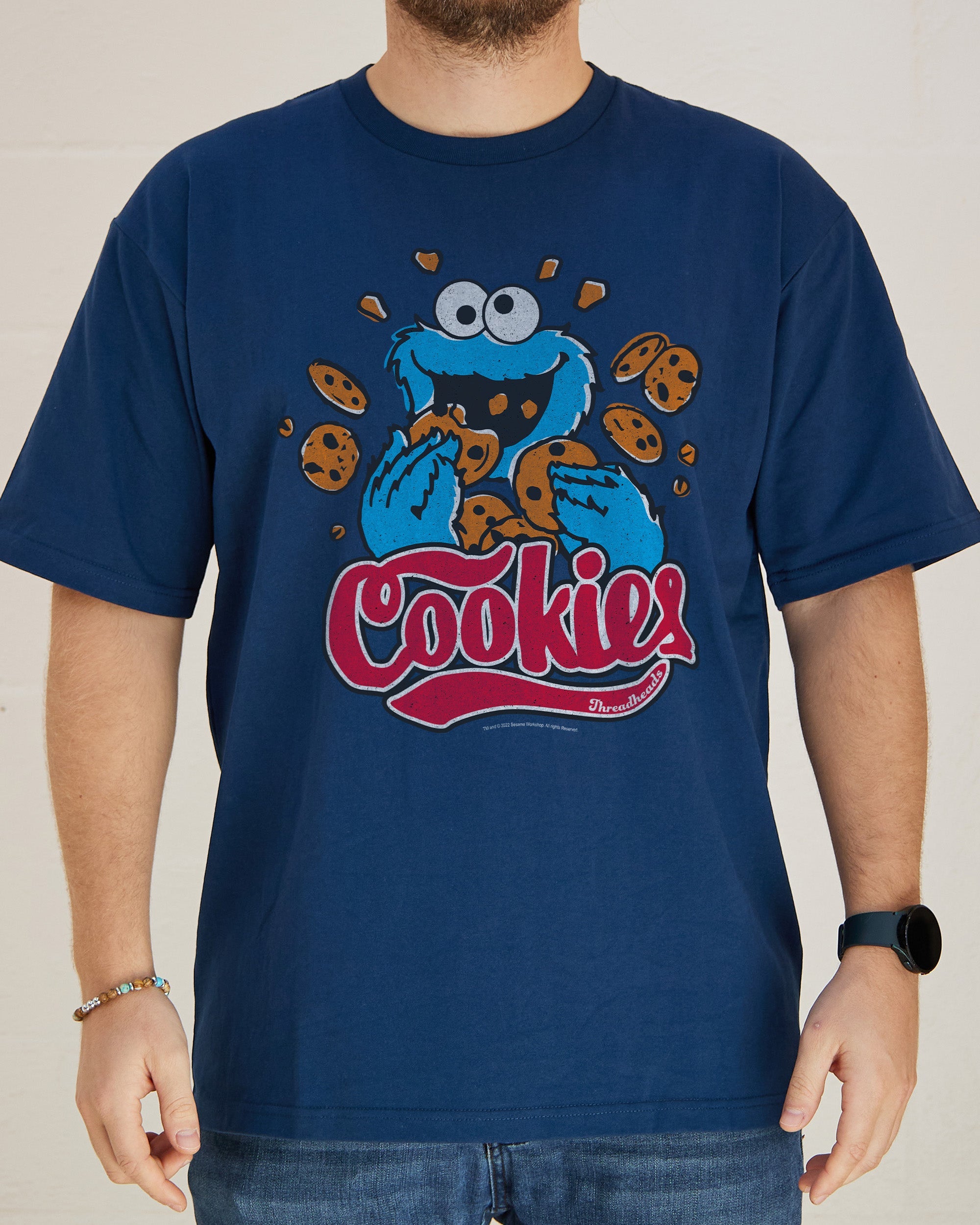 Cookie Monster Cookies T-Shirt Australia Online #colour_navy