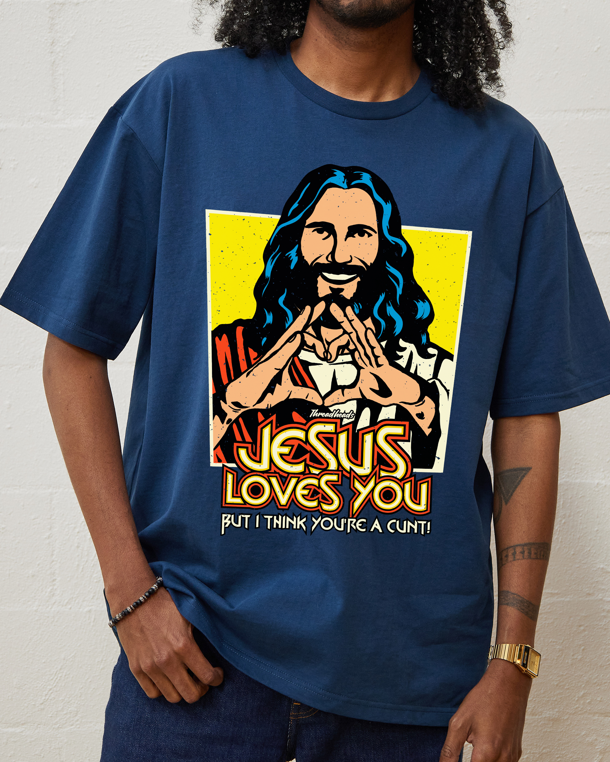 Jesus Loves You T-Shirt Australia Online Navy