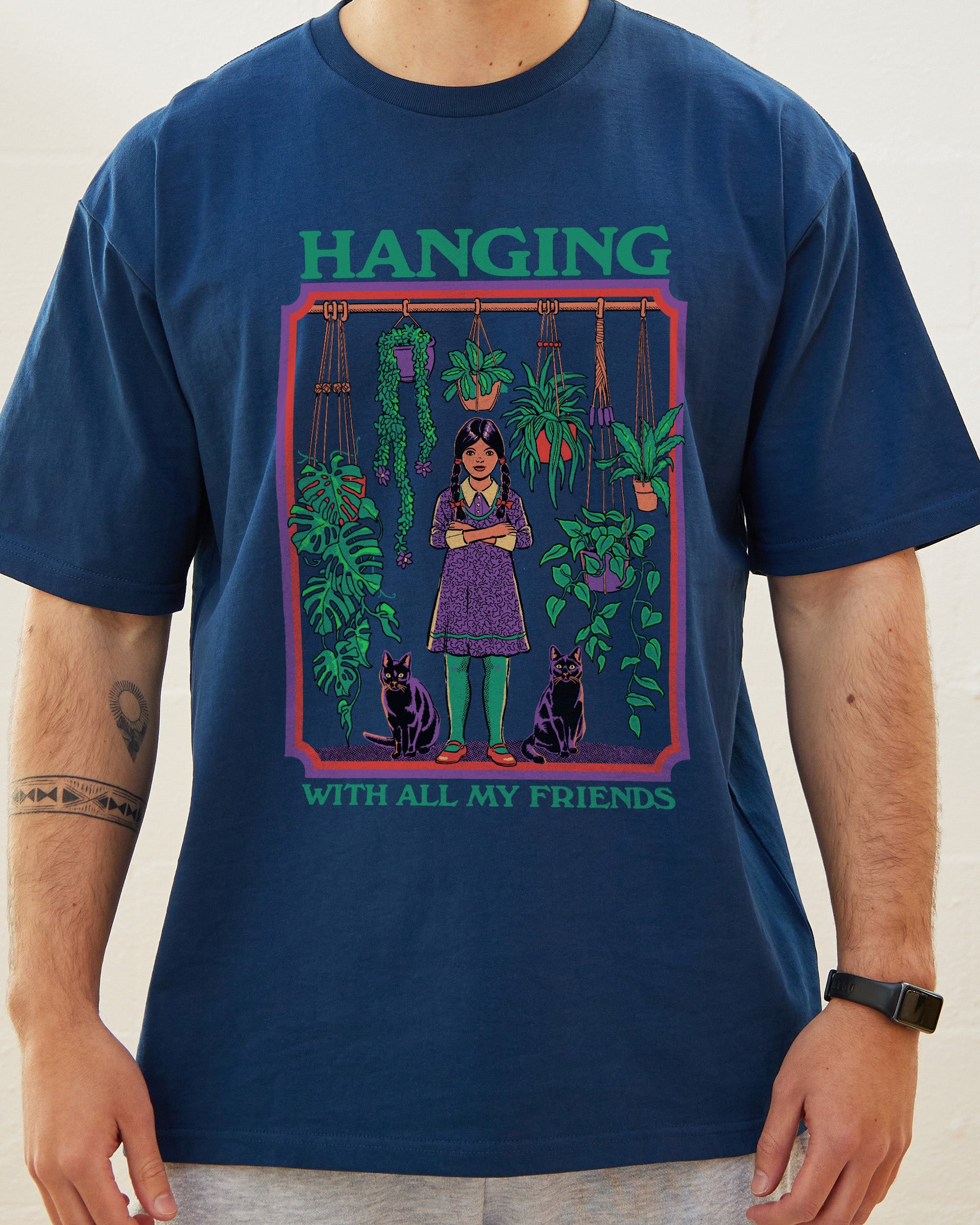 Hanging With All My Friends T-Shirt Australia Online Navy