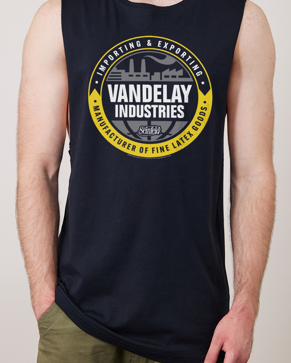 Vandelay Industries Logo Tank Navy