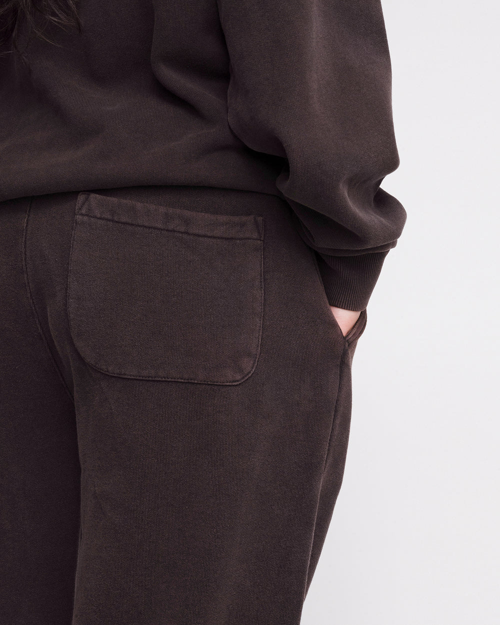 Heavyweight Cuffless Joggers #colour_henna