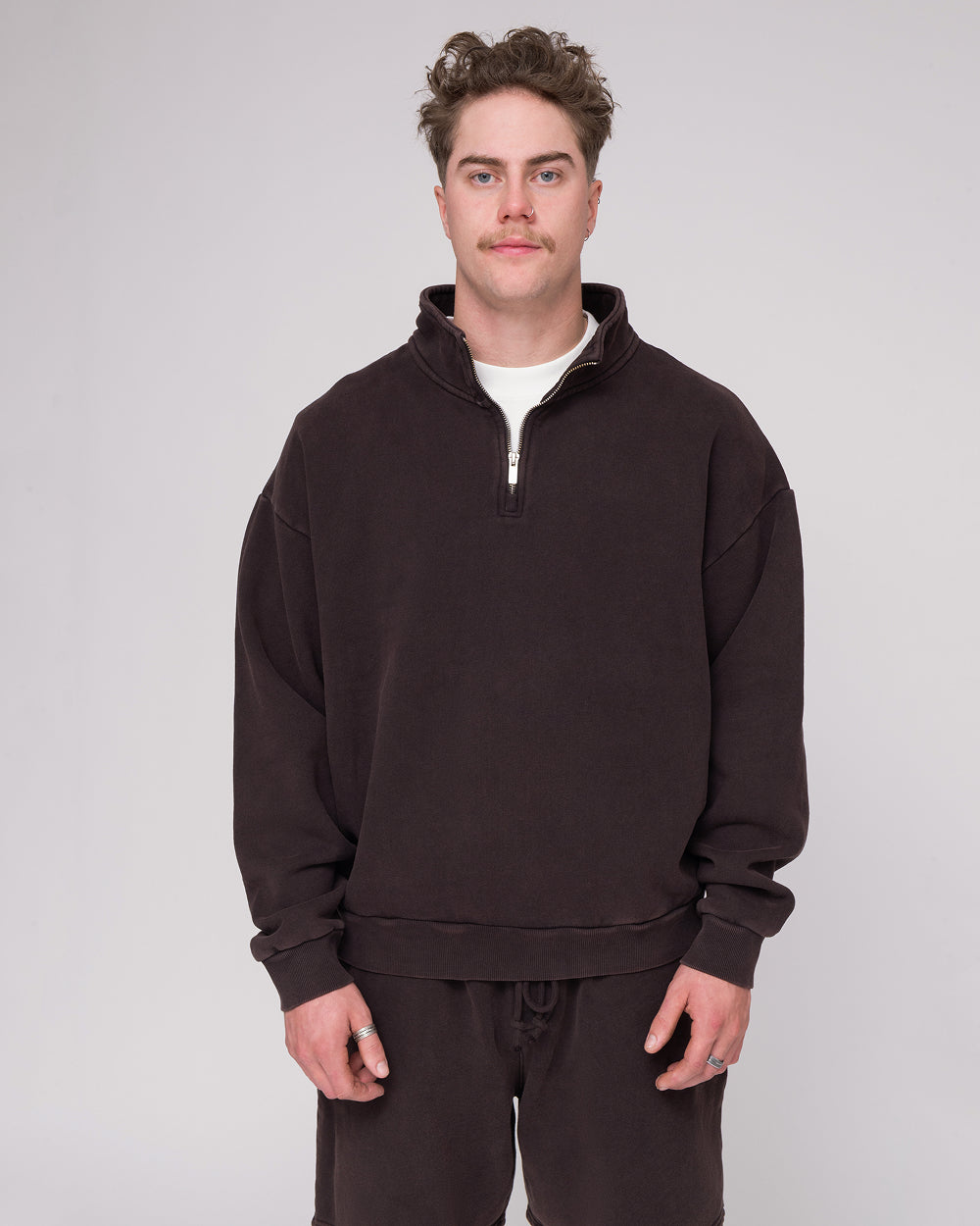 Out of Order Quarter Zip #colour_henna