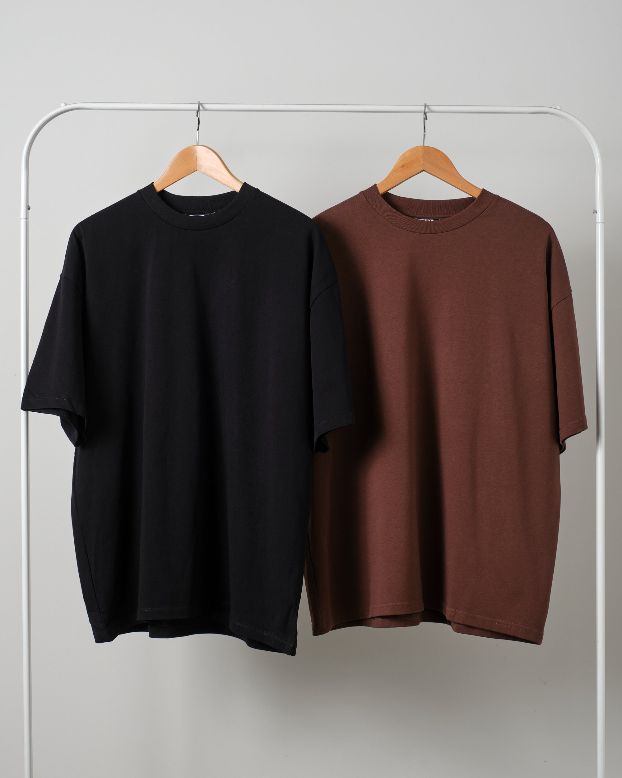 Oversized Tee 2 Pack: Black, Brown Australia Online Threadheads