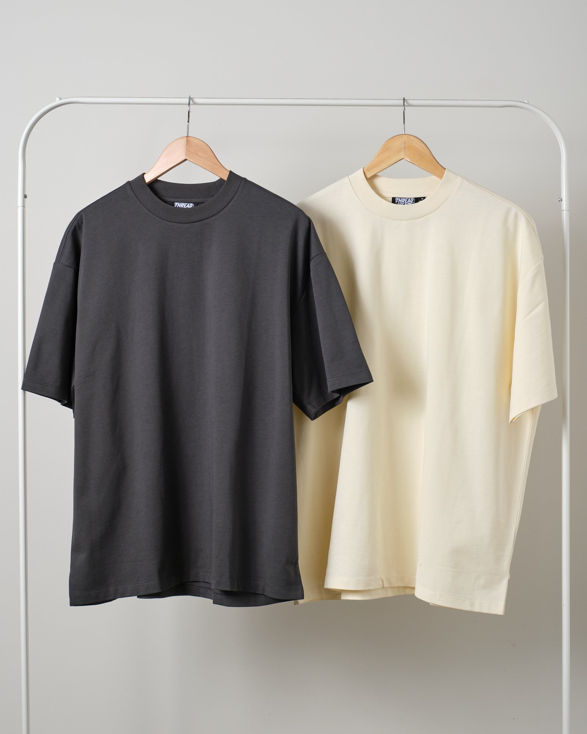 Oversized Tee 2 Pack: Charcoal, Natural Australia Online Threadheads