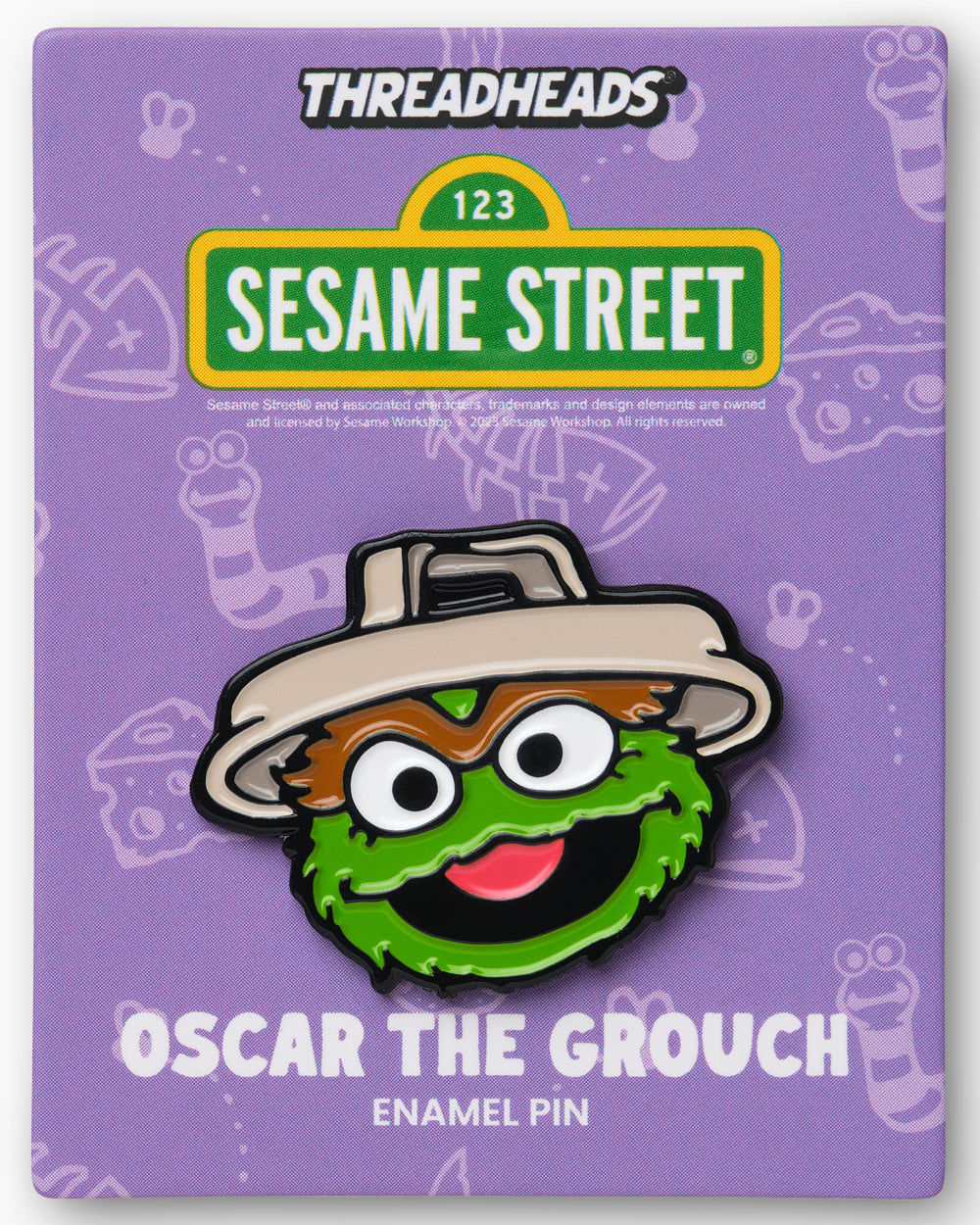 oscar sesame street face