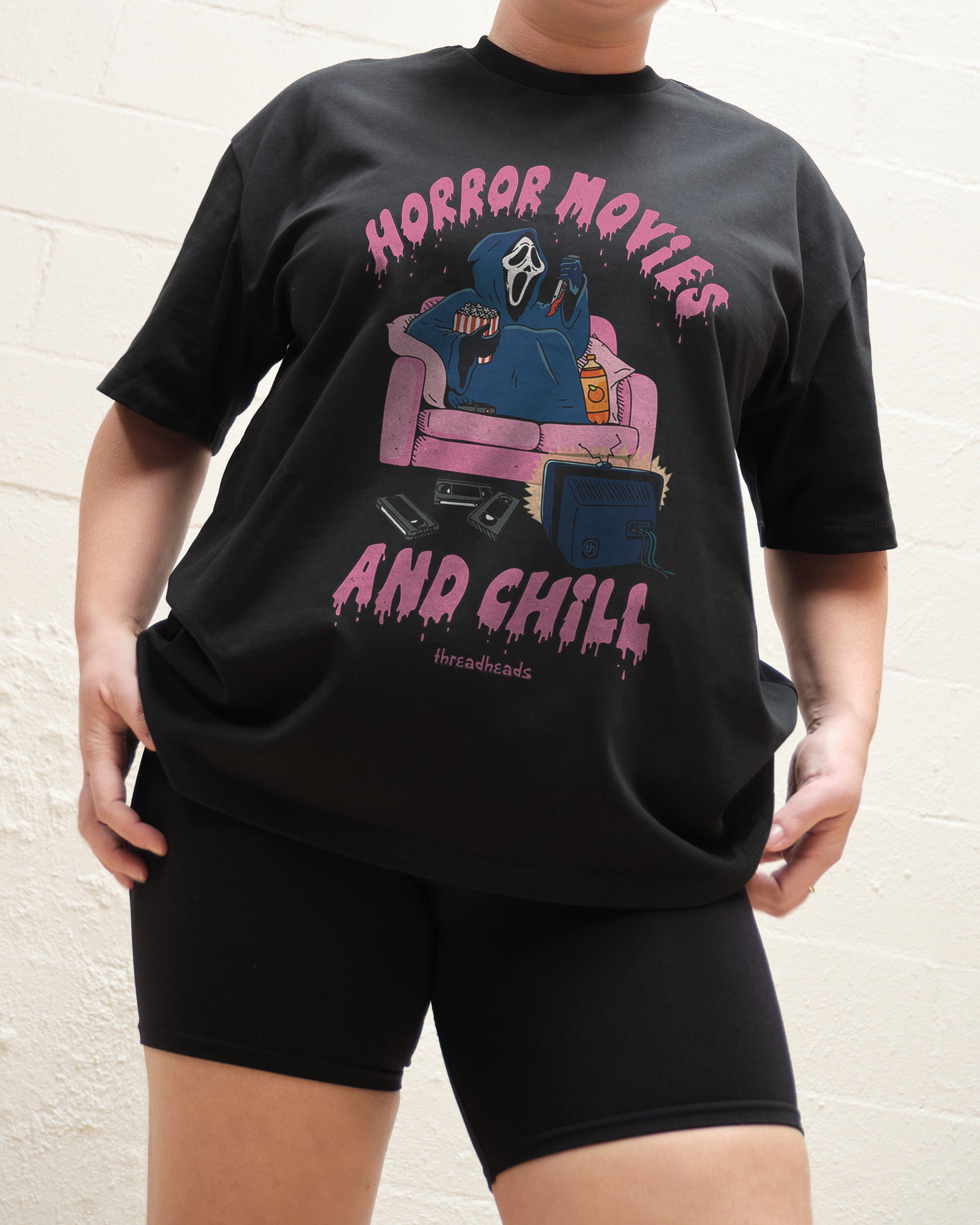 Horror Movies And Chill Oversized Tee