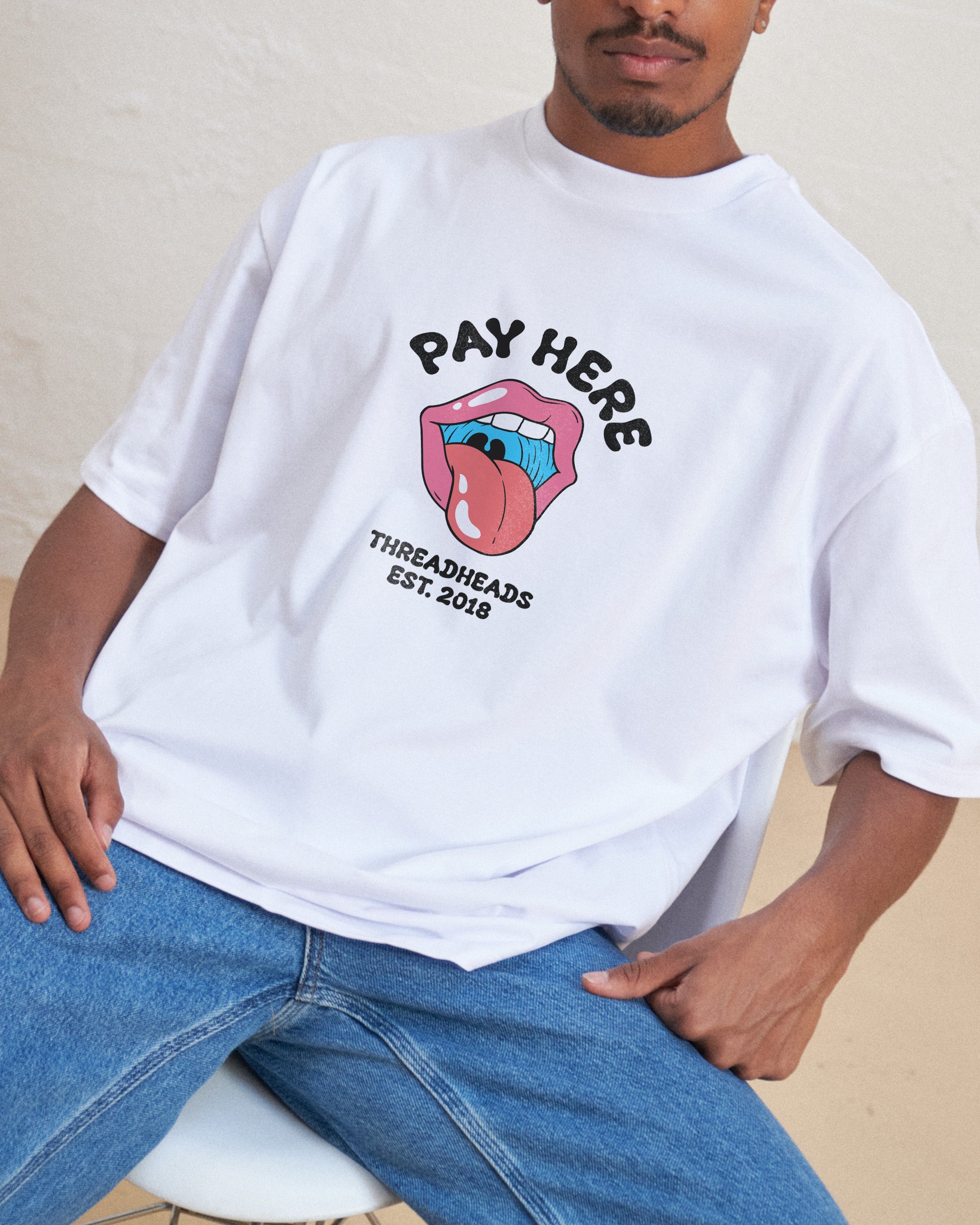 Pay Here Oversized Tee