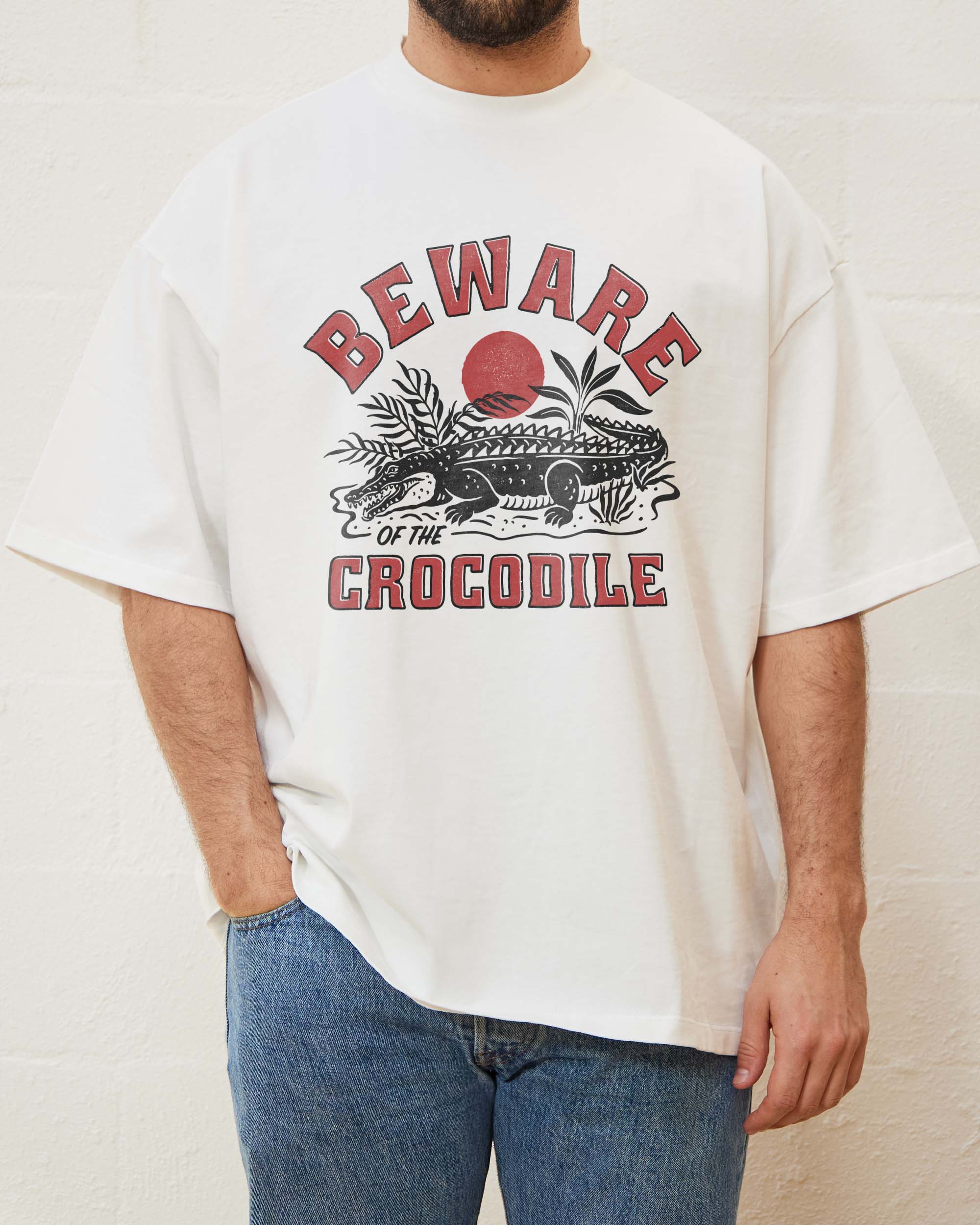 Beware of the Crocodile Oversized Tee