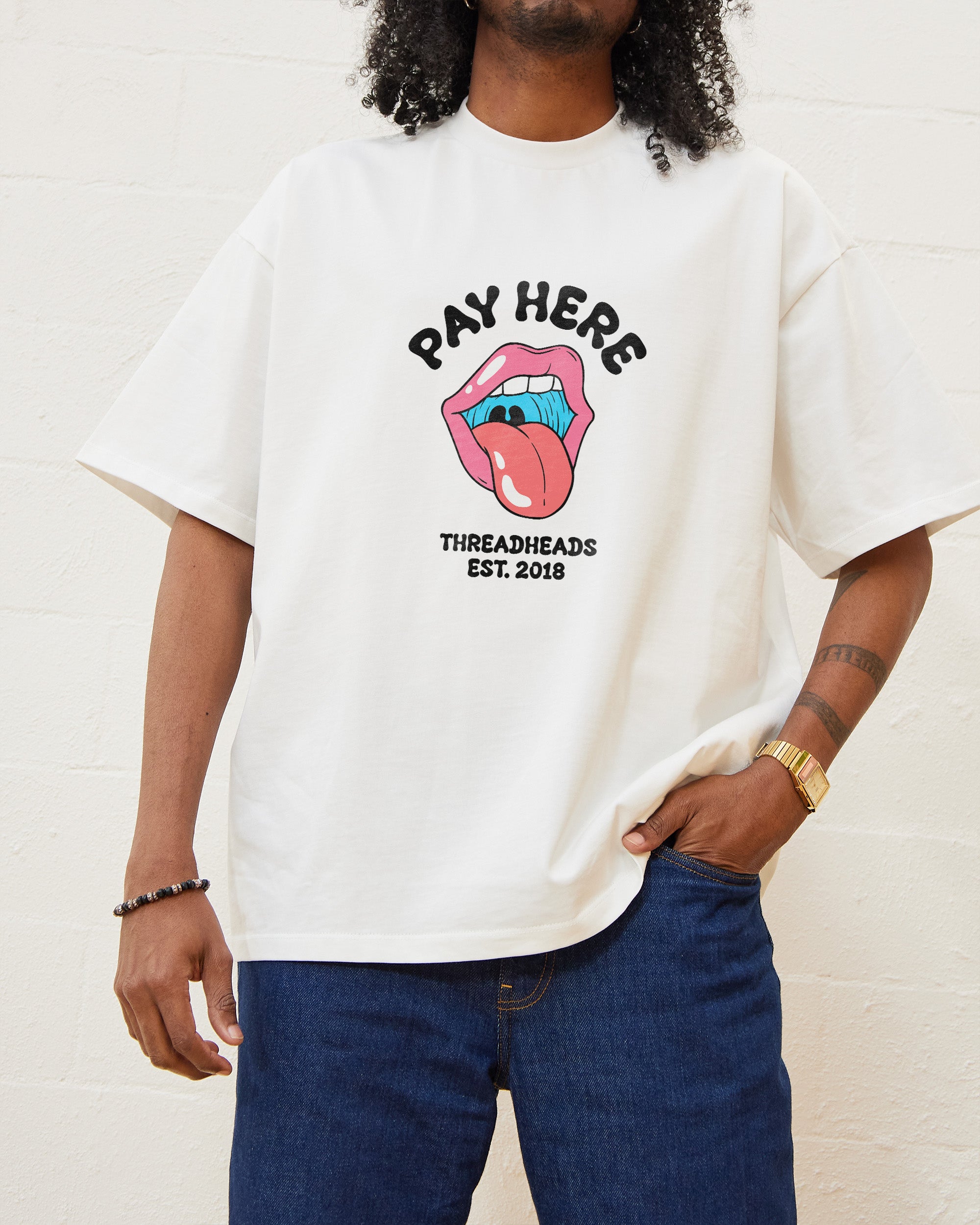 Pay Here Oversized Tee