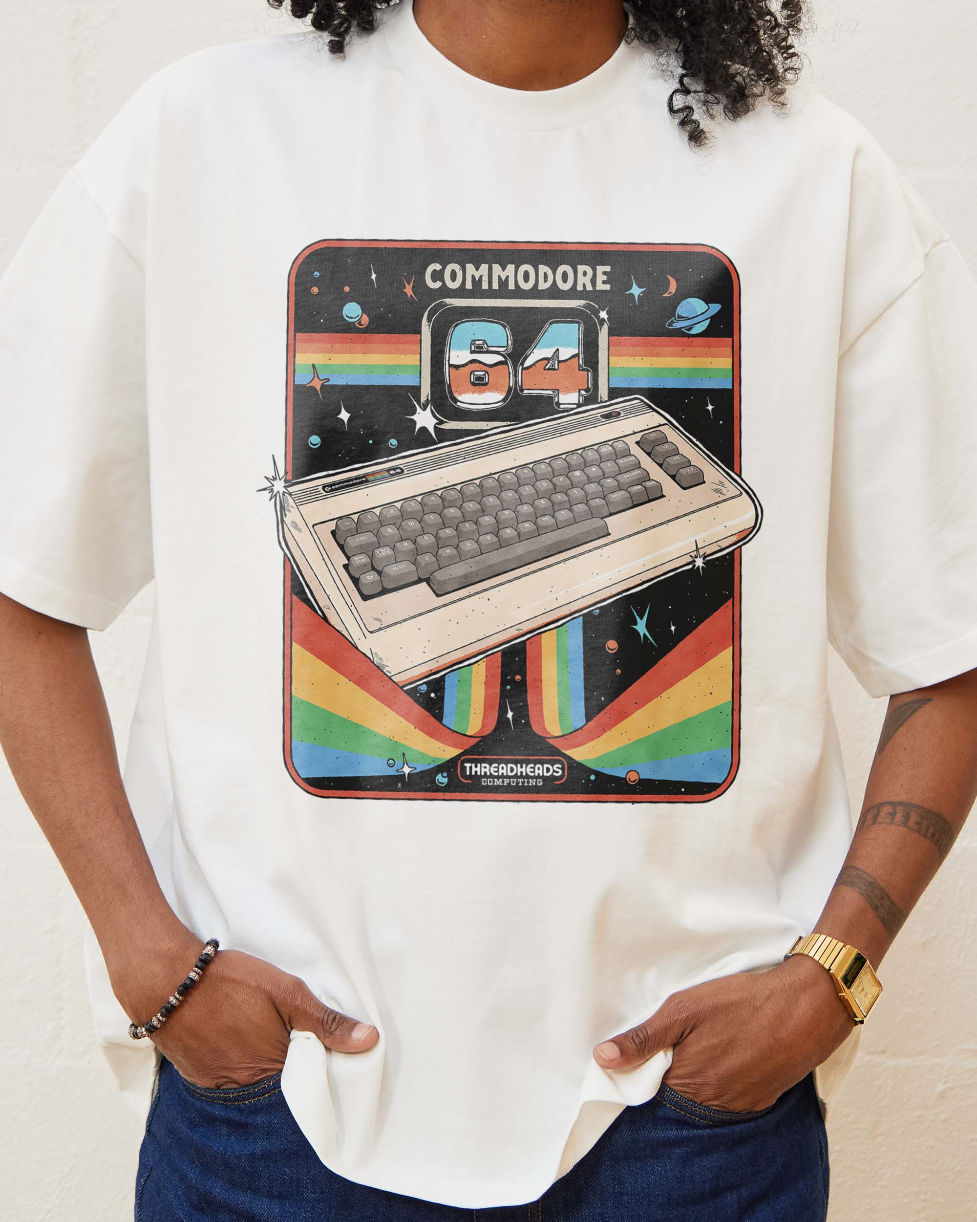 Commodore 64 Advanced Home Computer Oversized Tee
