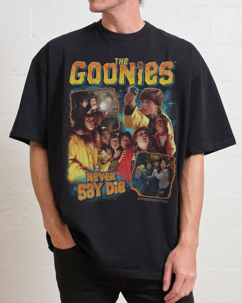 T-shirt Homme The Goonies Noir - 100% Coton - Tailles S à 5XL - Neuf Avec étiquettes