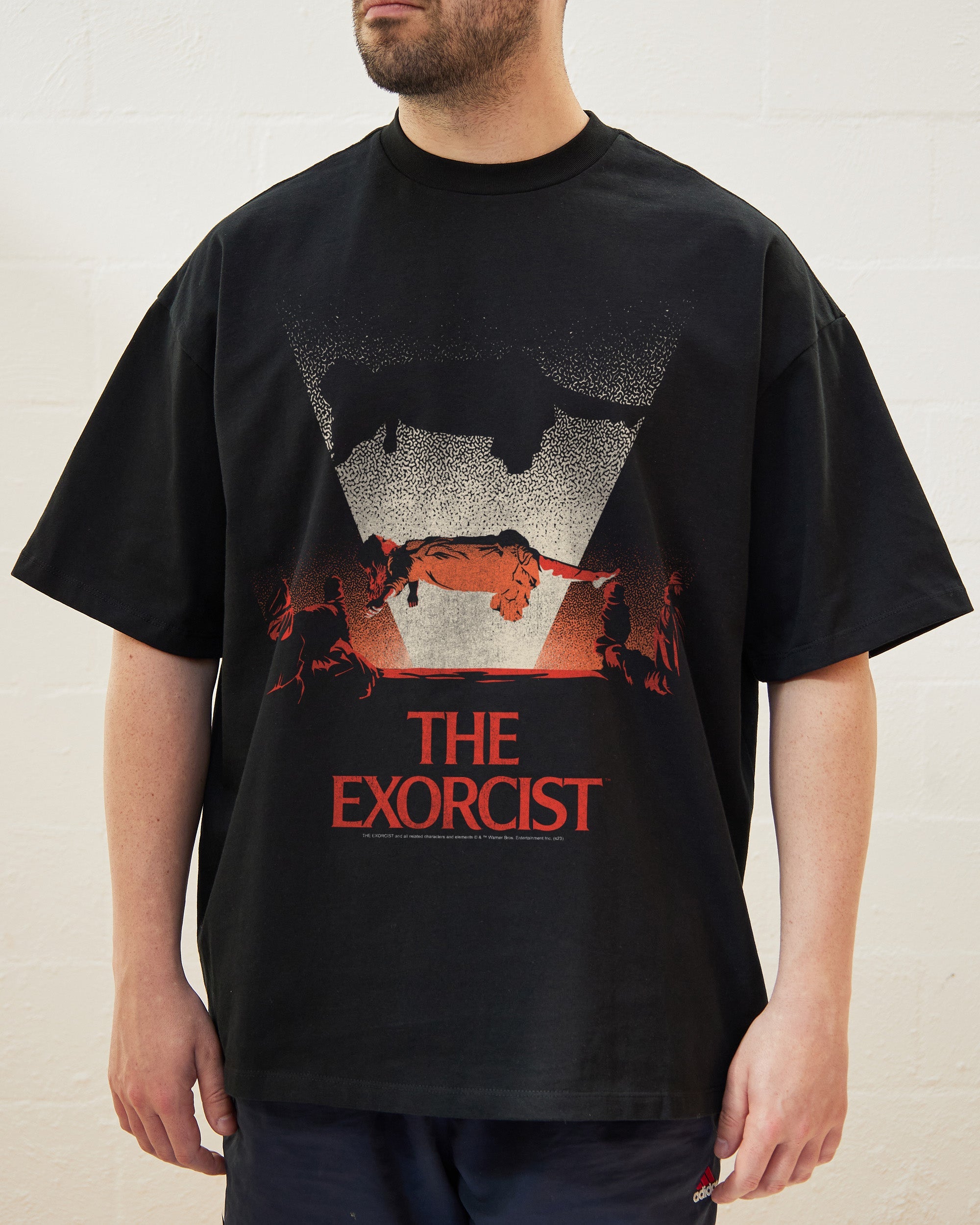 Retro Exorcist Oversized Tee Australia Online Black