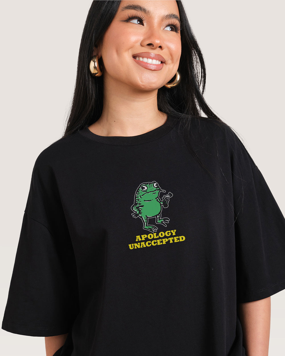 Apology Unaccepted Oversized Tee Threadheads Australia Online