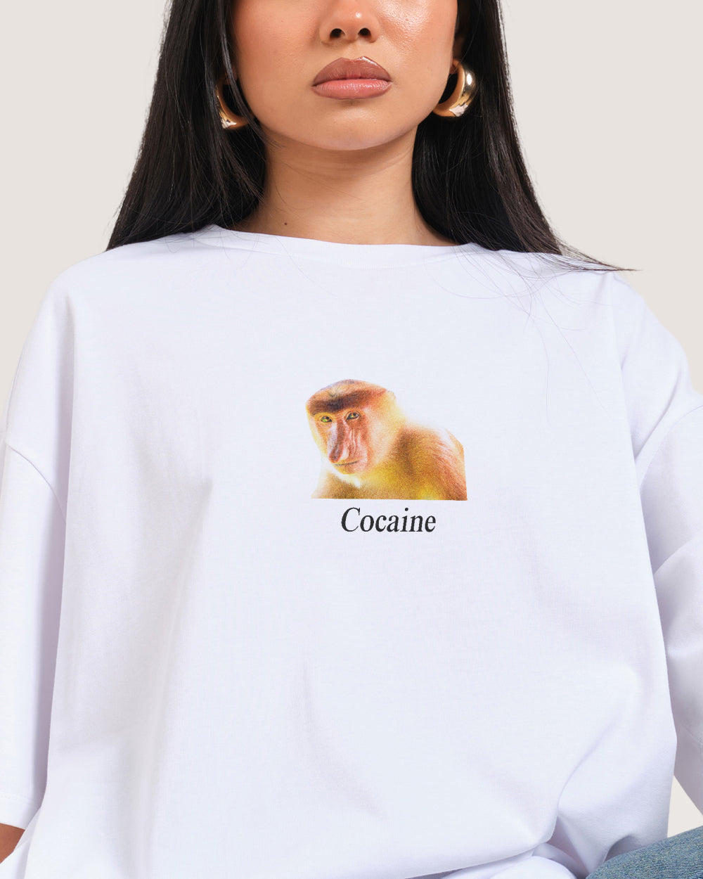 Cocaine Monkey Oversized Tee Threadheads Australia Online