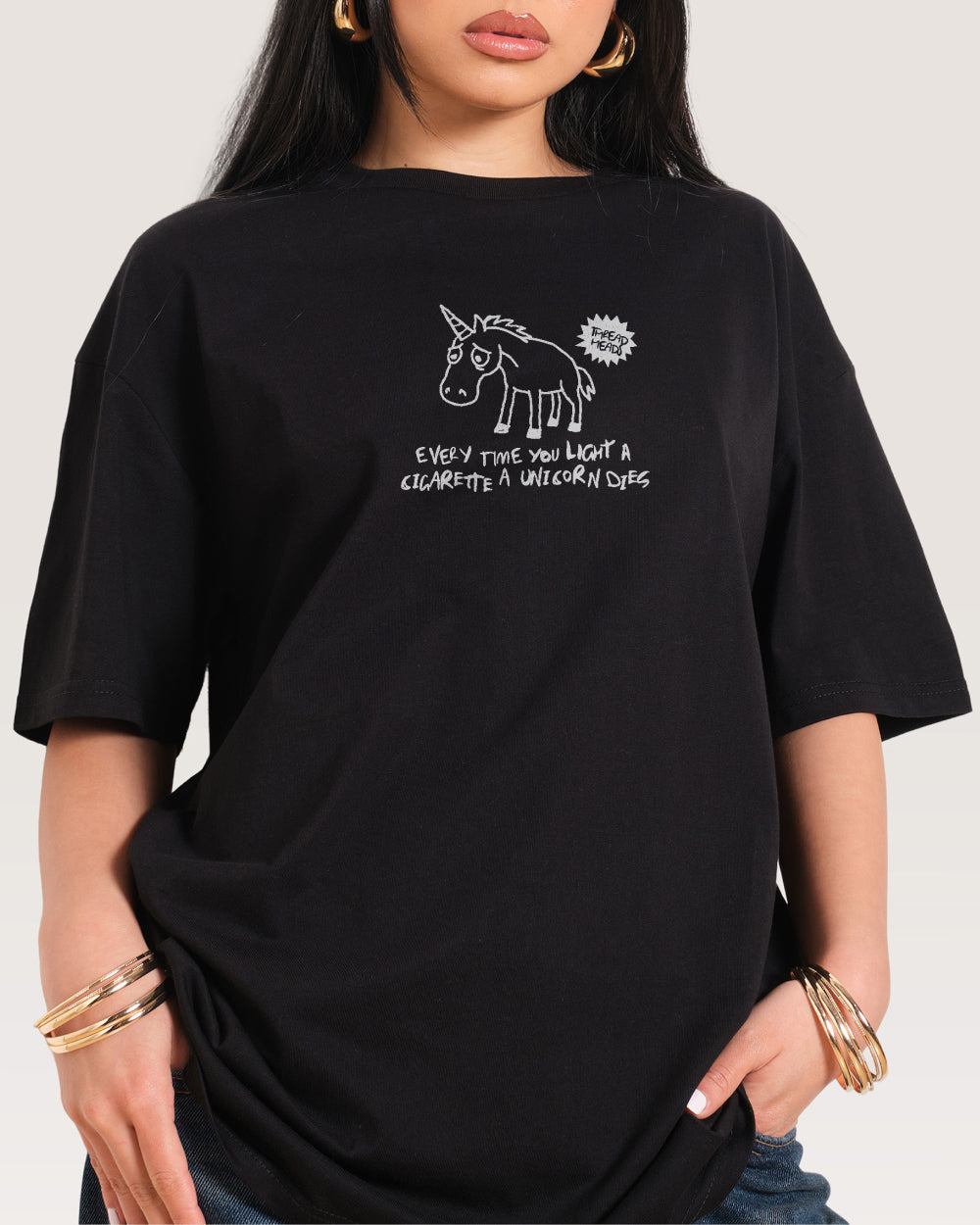 Sad Unicorn Oversized Tee Threadheads Australia Online