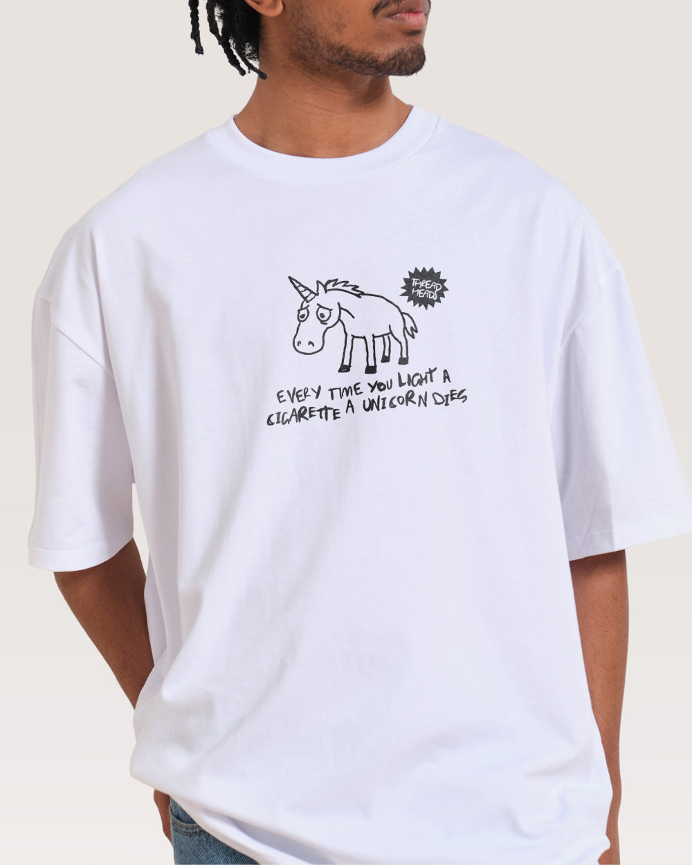 Sad Unicorn Oversized Tee Threadheads Australia Online