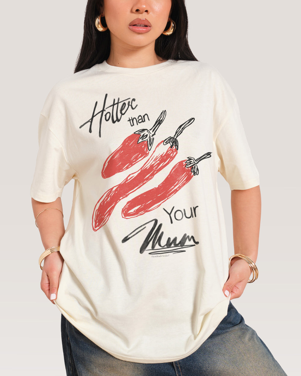 Hotter Than Your Mum T-Shirt Threadheads Australia Online