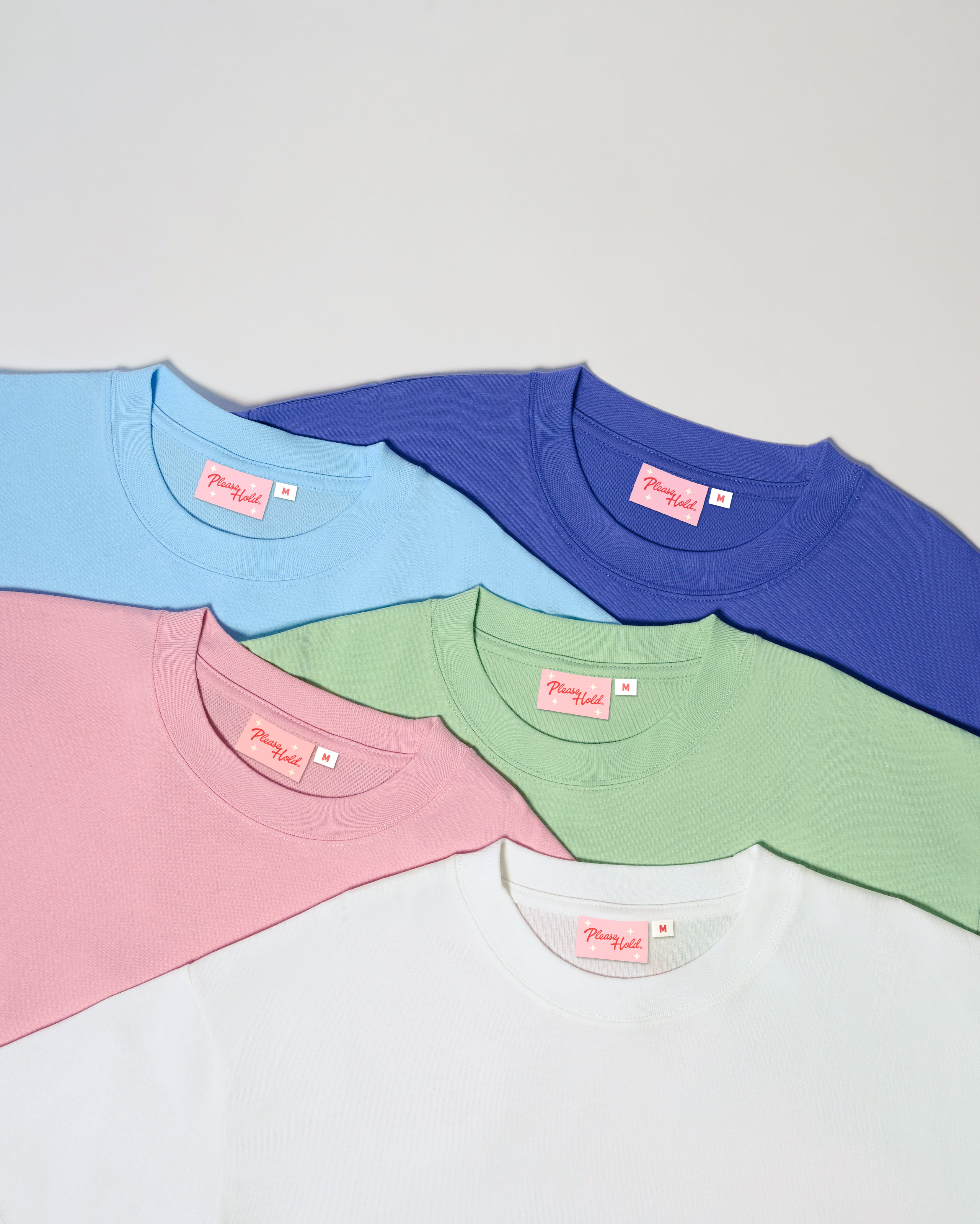 Boxy Crop Tee 5-Pack: Dusk, Pale Blue, Pistachio, Pink, White