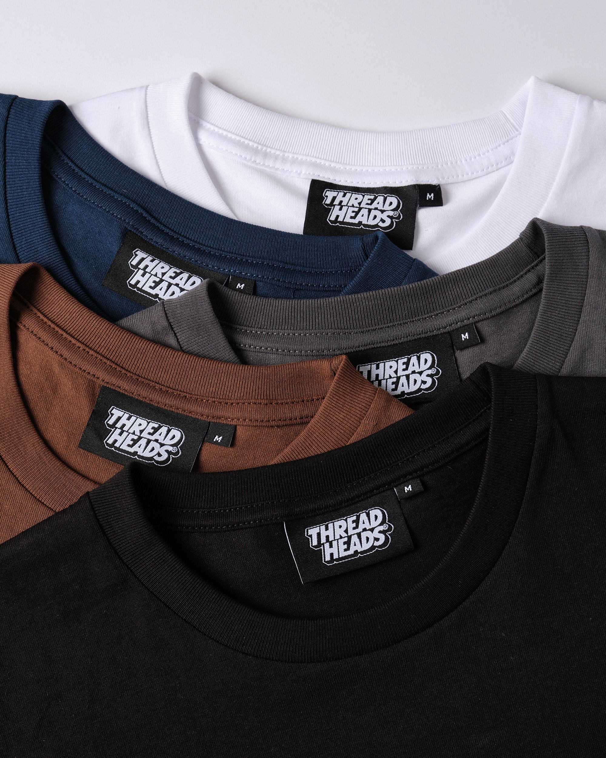 Classic Tee 5-Pack: Black, Brown, Charcoal, Navy, White Australia Online