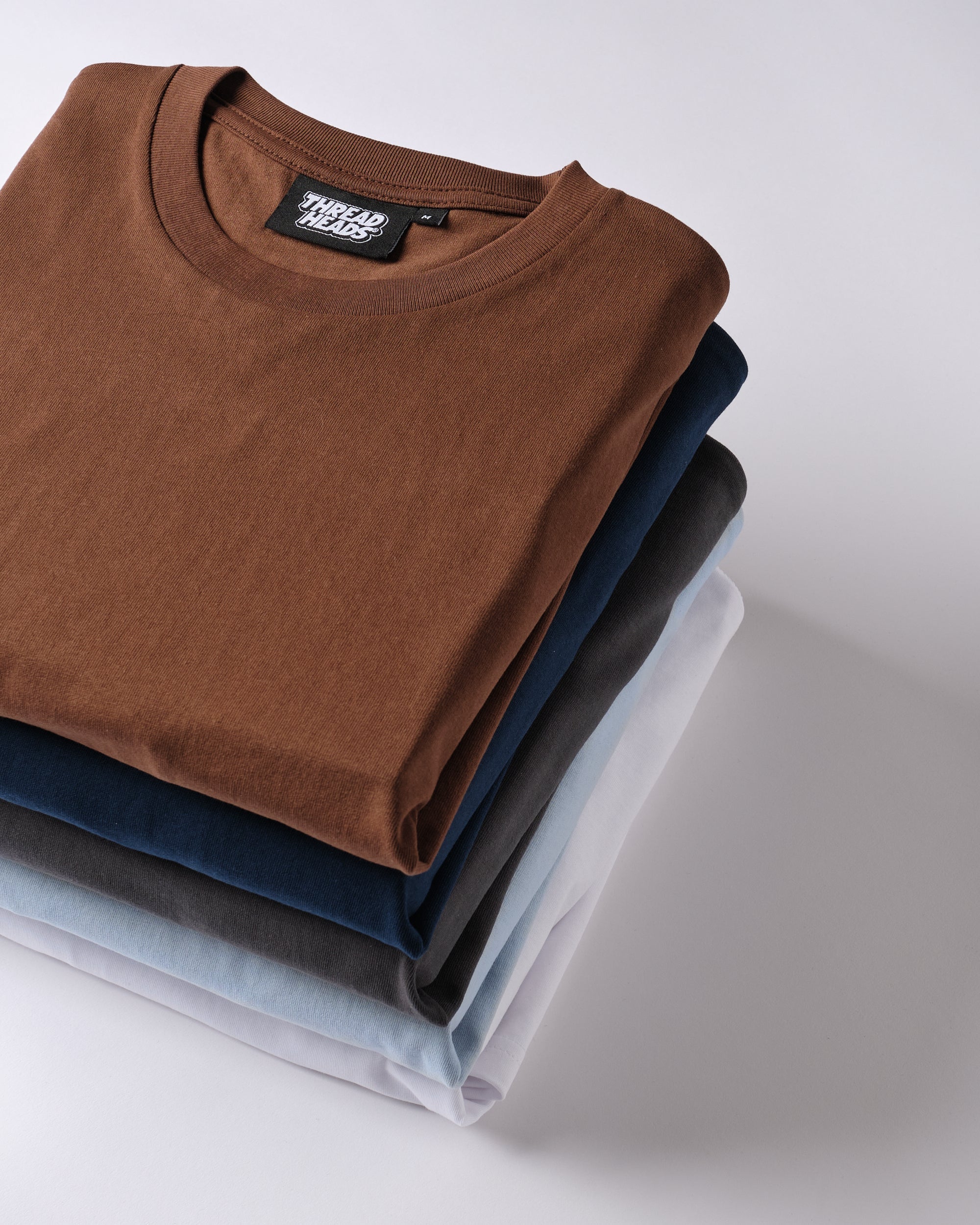 Classic Tee 5-Pack: Brown, Navy, Charcoal, Pale Blue, White Australia Online
