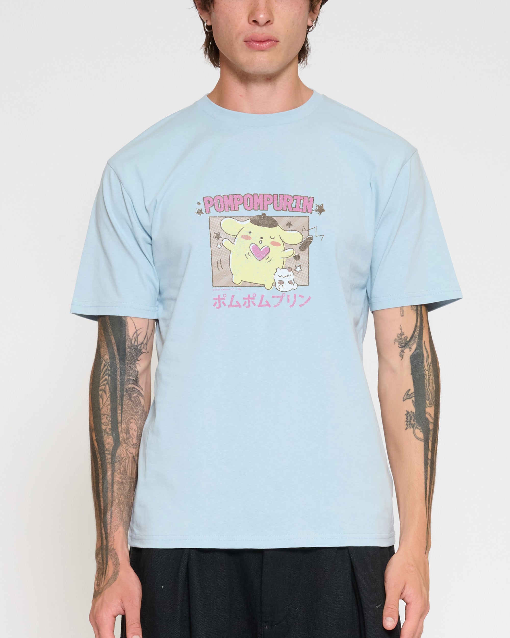 Pompompurin Kawaii T-Shirt Official Hello Kitty and Friends collab Threadheads