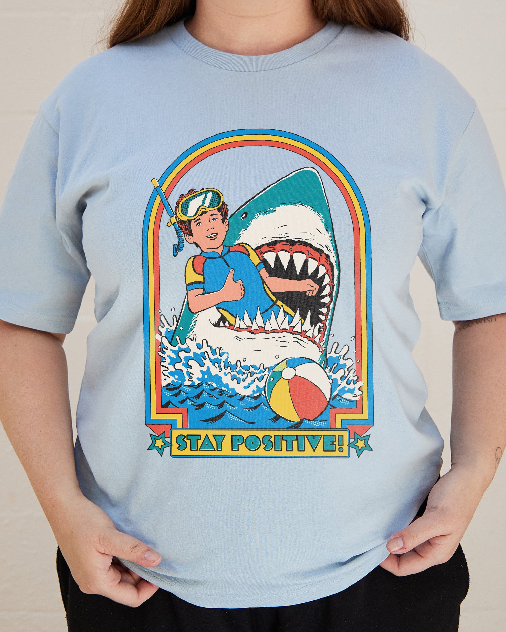 Stay Positive T-Shirt | Official Steven Rhodes Merch | Threadheads