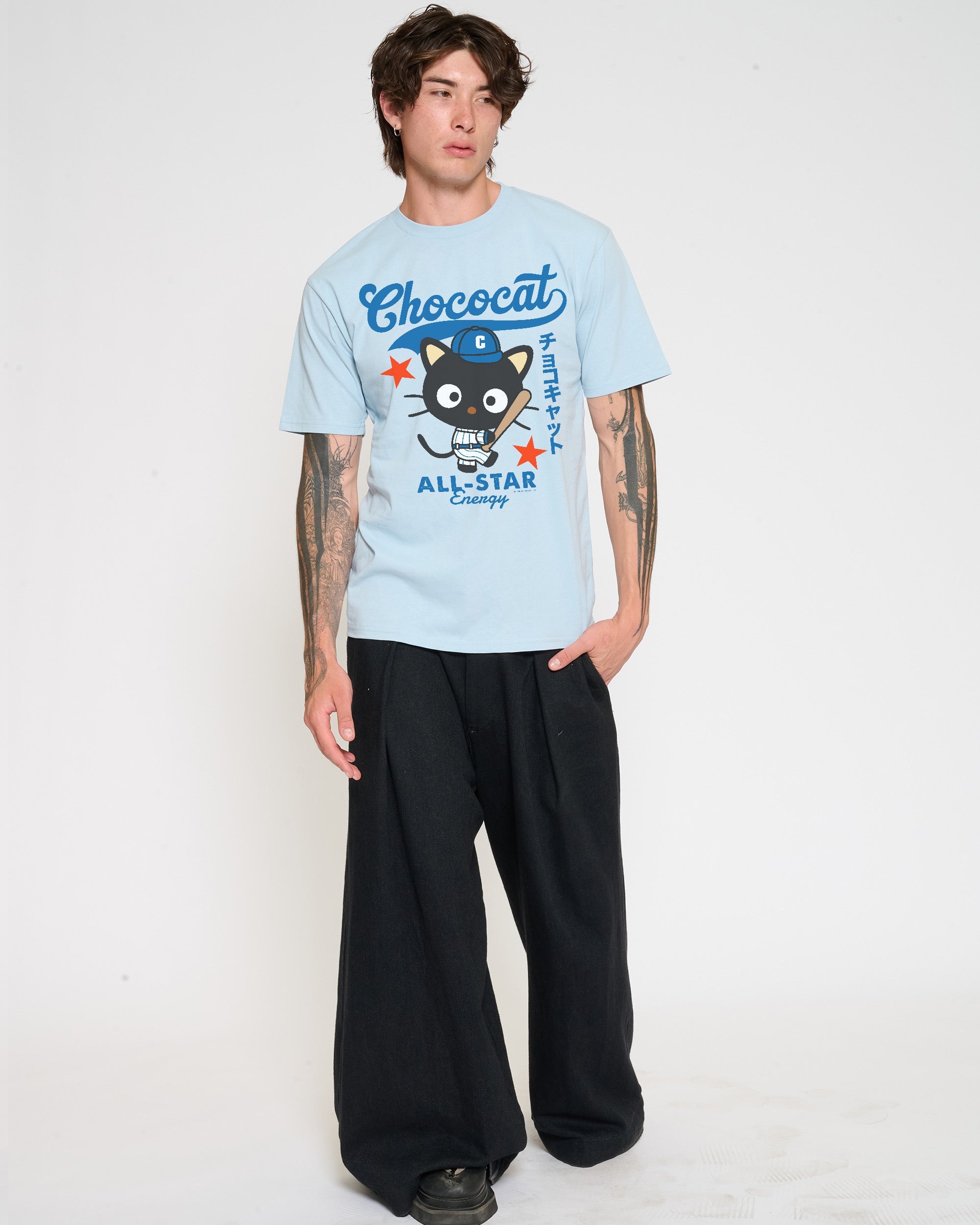 Chococat Baseball T-Shirt Official Hello Kitty and Friends collab Threadheads