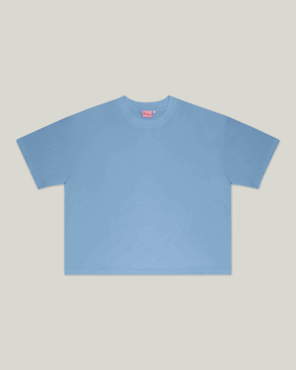 Custom Boxy Crop Tee #colour_pale blue
