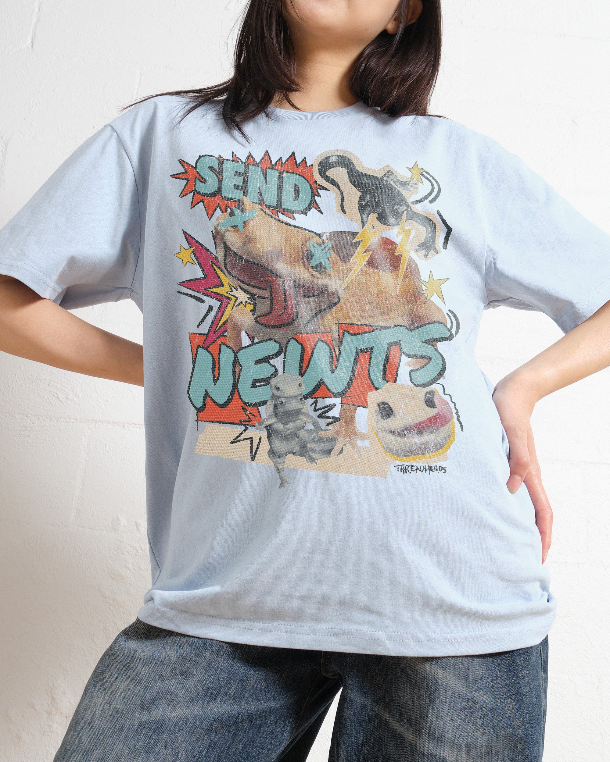 Send Newts T-Shirt Australia Online Pale Blue