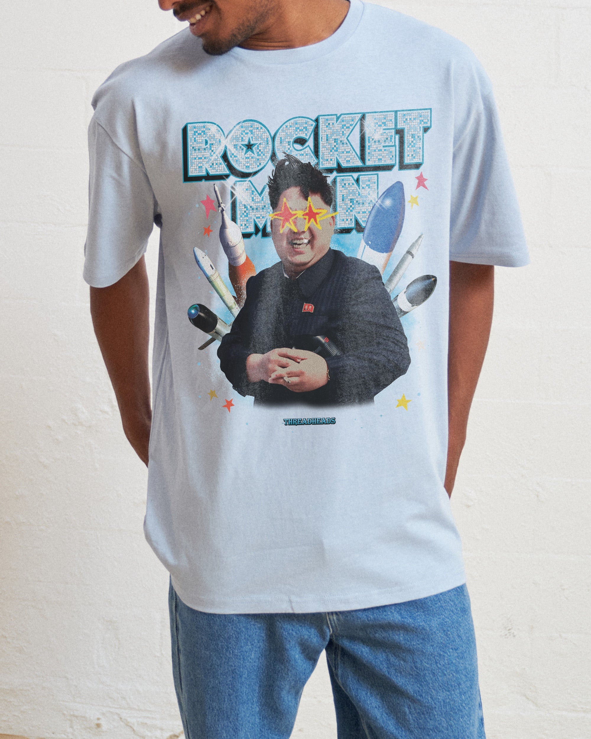Rocket Man T-Shirt Australia Online Pale Blue