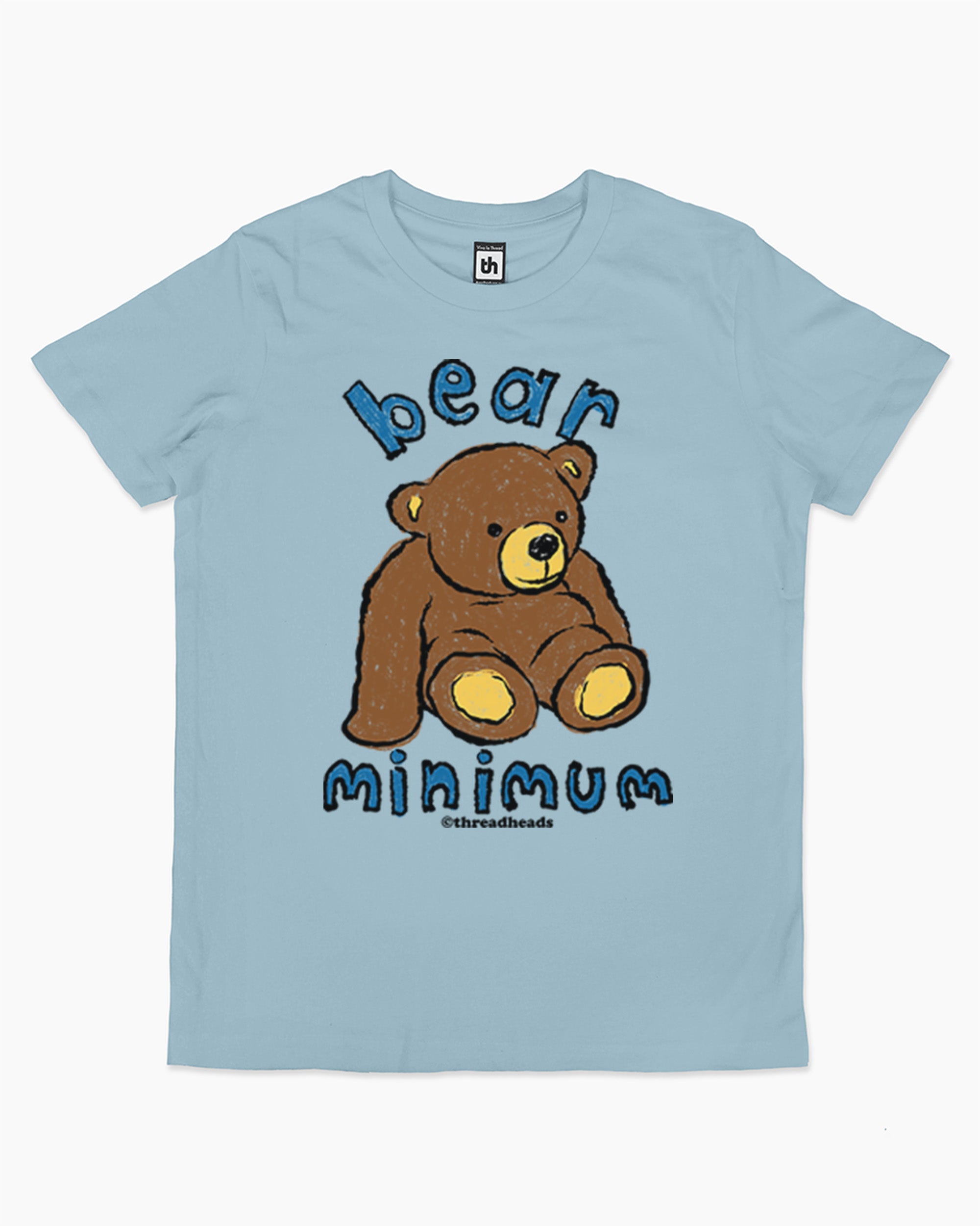 Bear Minimum Kids T-Shirt Australia Online Pale Blue