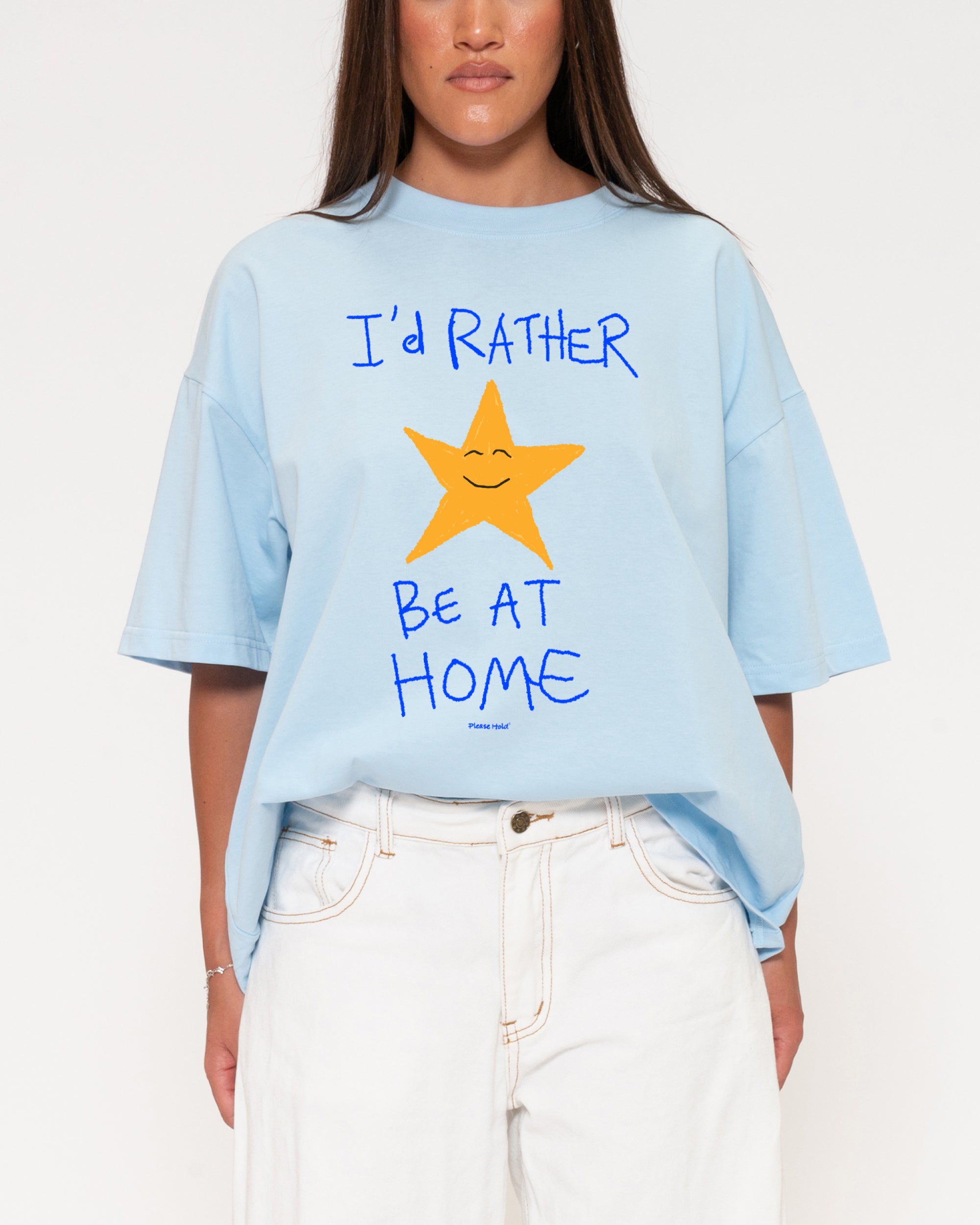 I'd Rather Be At Home Boxy Tee