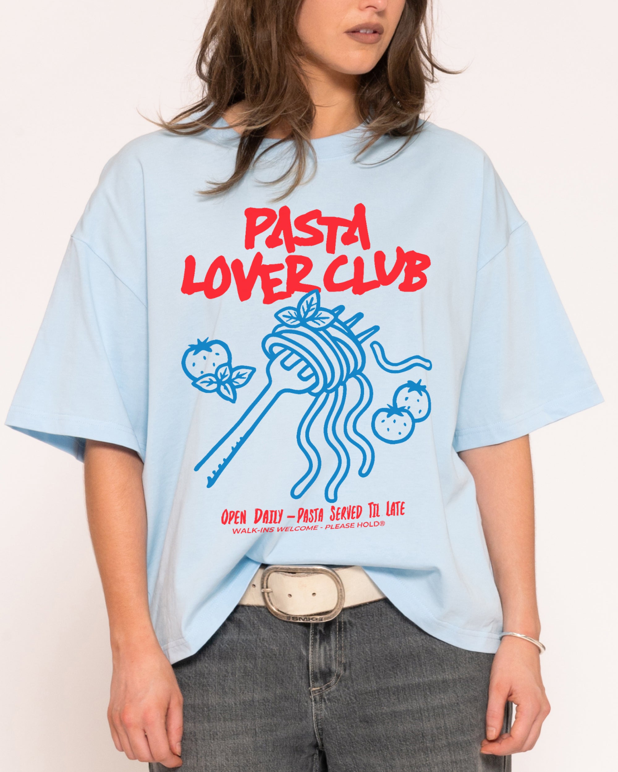 Pasta Lover Club Boxy Crop Tee Threadheads Australia Online