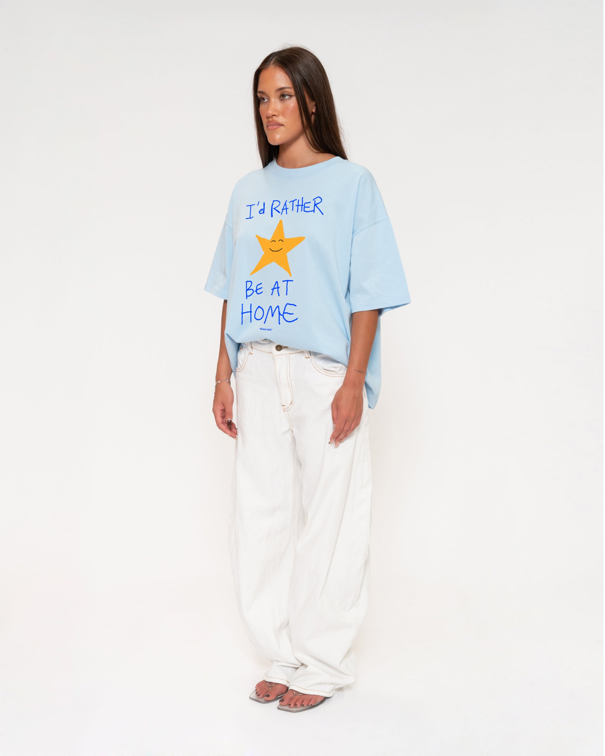 I'd Rather Be At Home Boxy Tee
