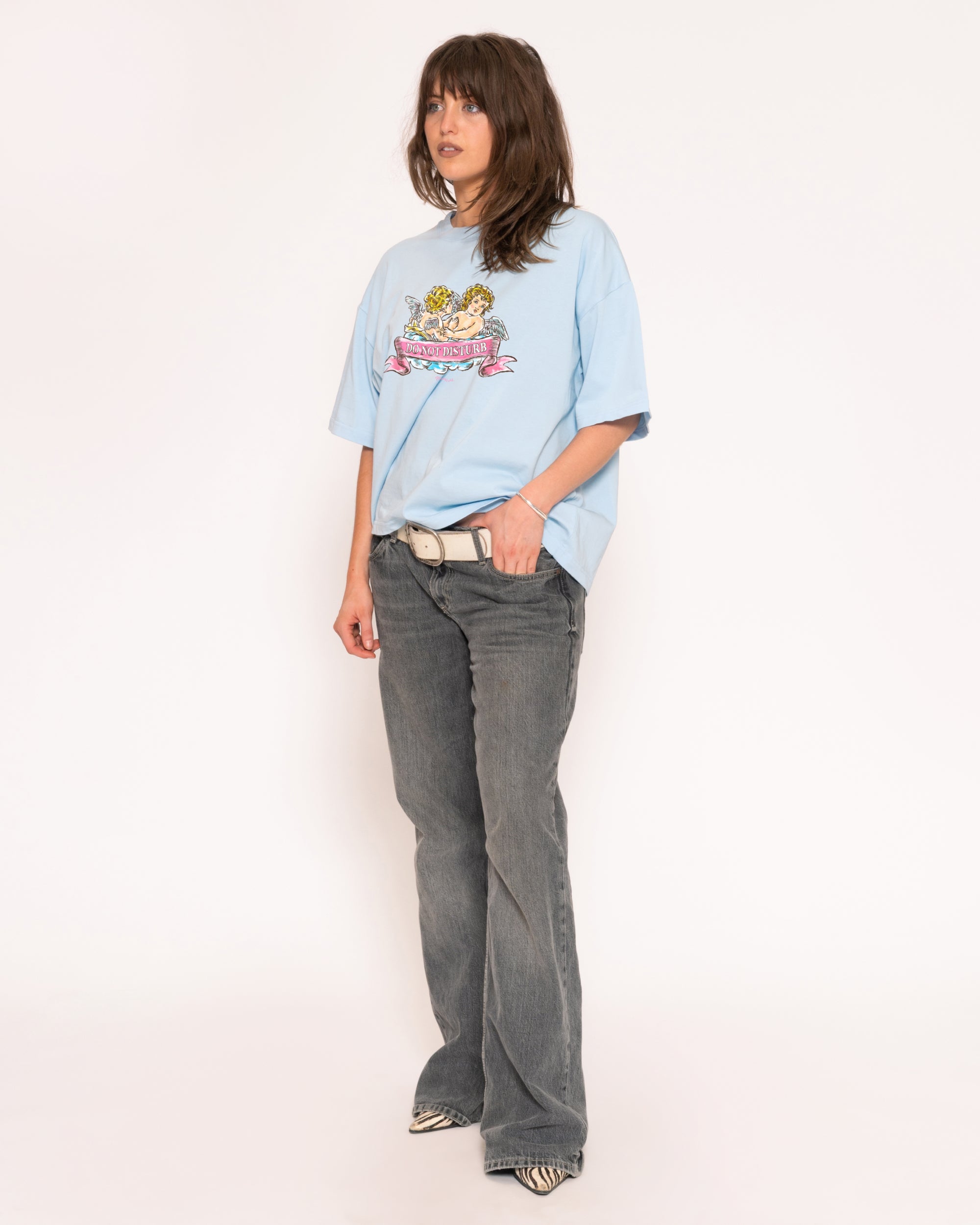 Do Not Disturb Boxy Crop Tee