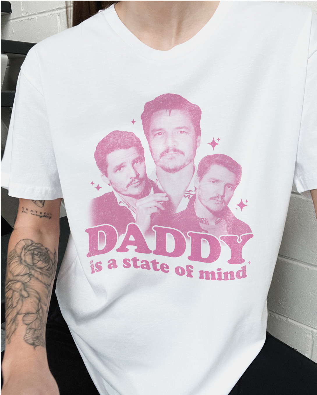 Daddy Is a State of Mind T-Shirt Australia Online #colour_white