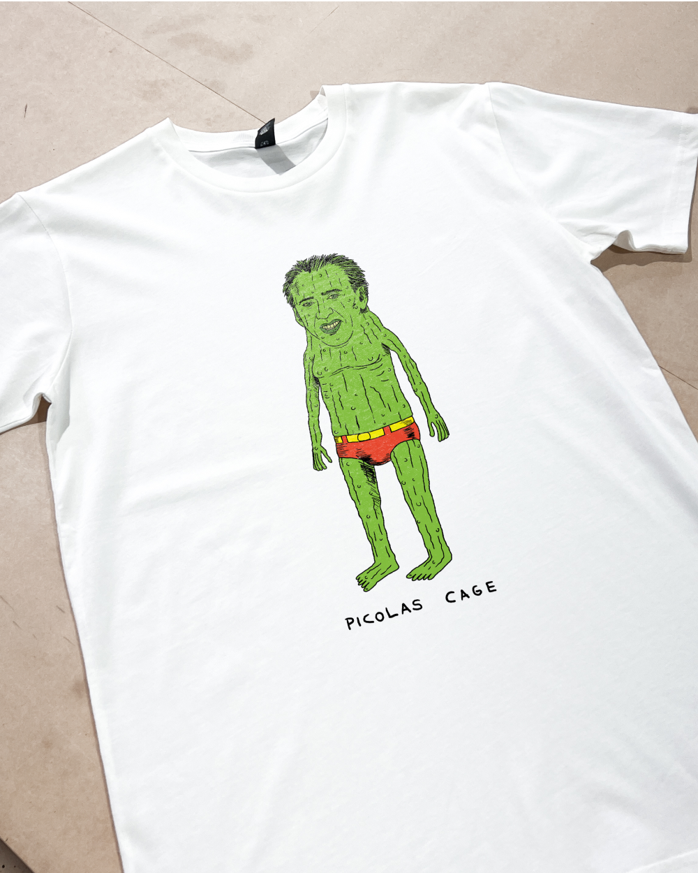 Picolas Cage T-Shirt Australia Online #colour_white